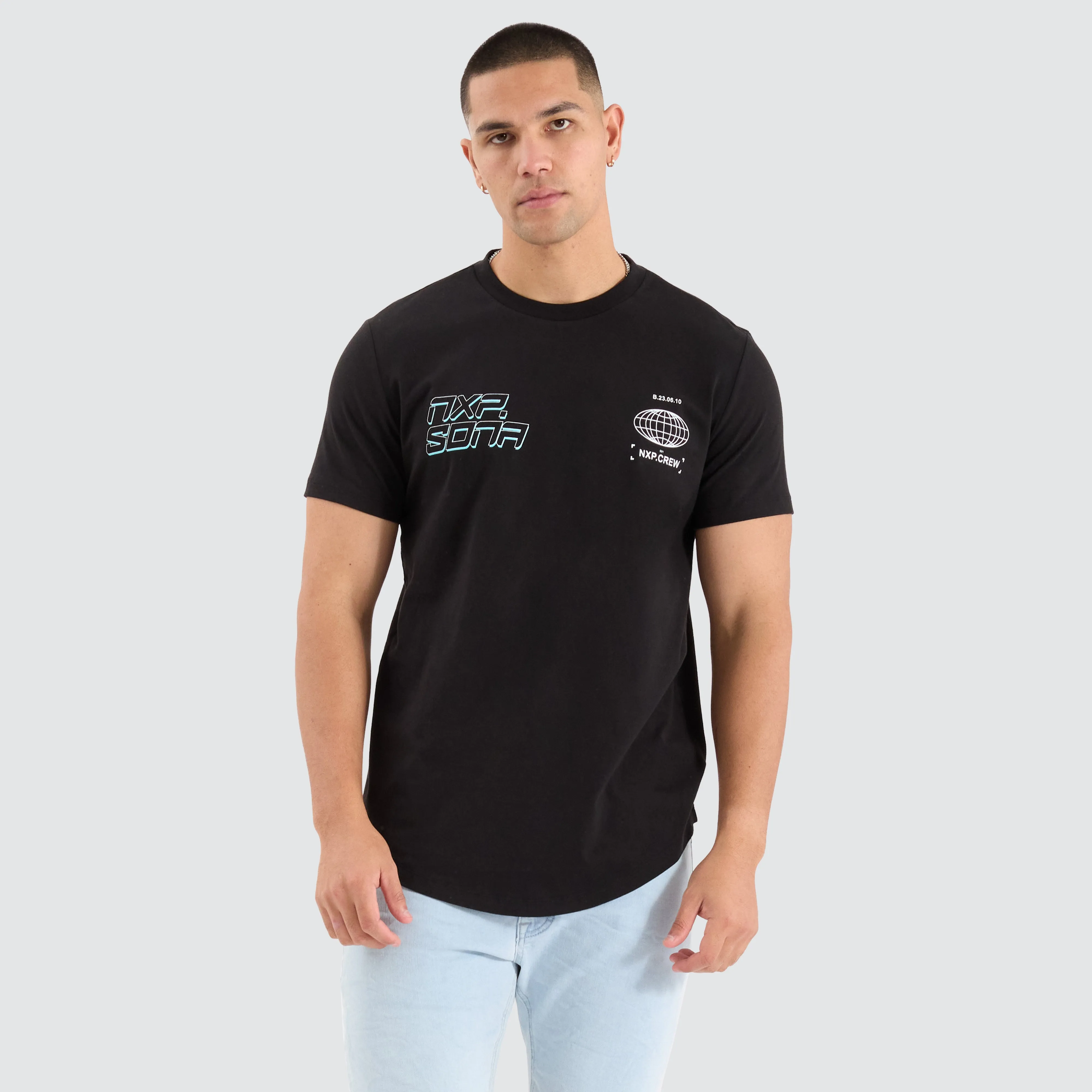 Grande Dual Curved Tee Jet Black sold by Neverland product image thumbnail 3