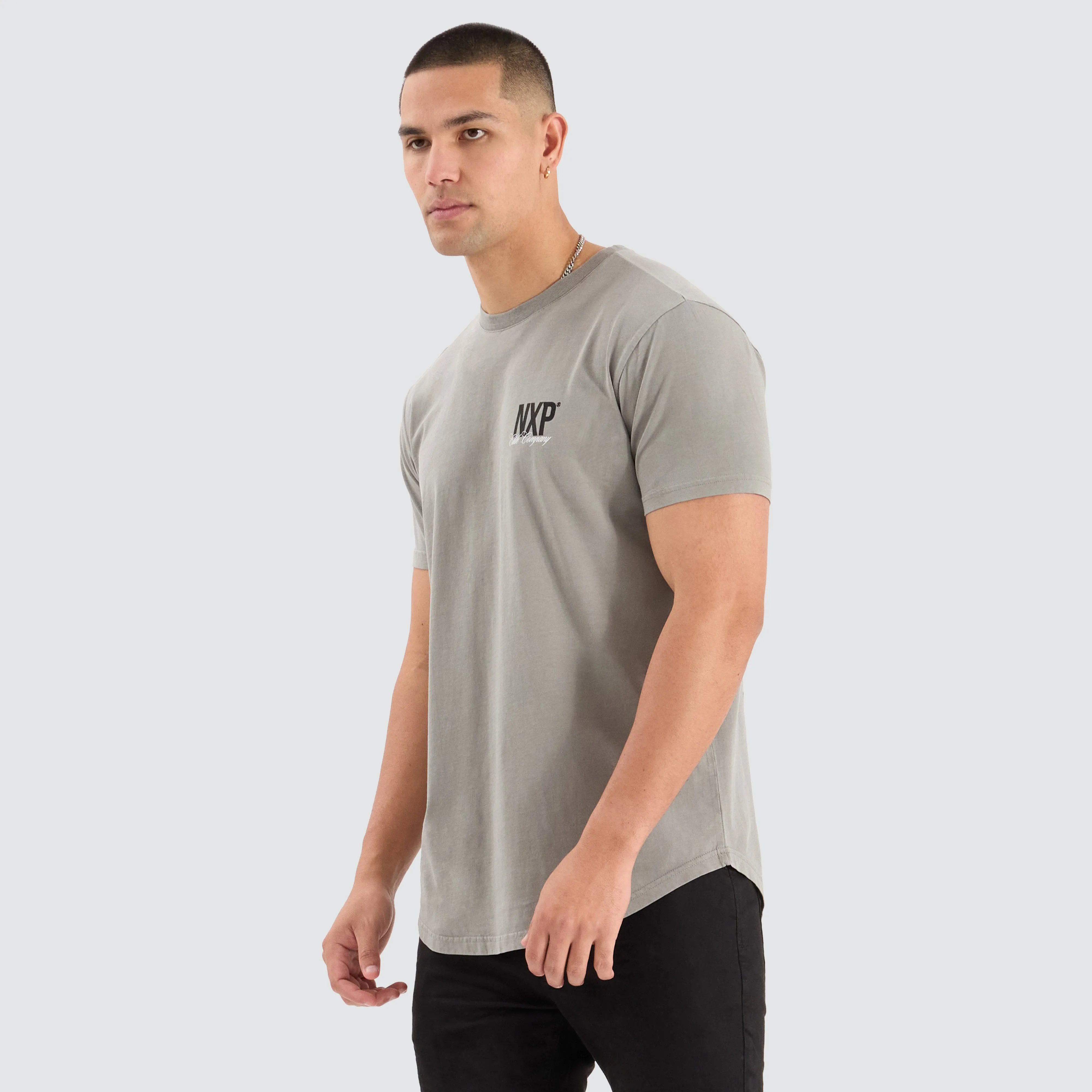 Spur Dual Curved Tee Pigment Moon Mist sold by Neverland product image thumbnail 4