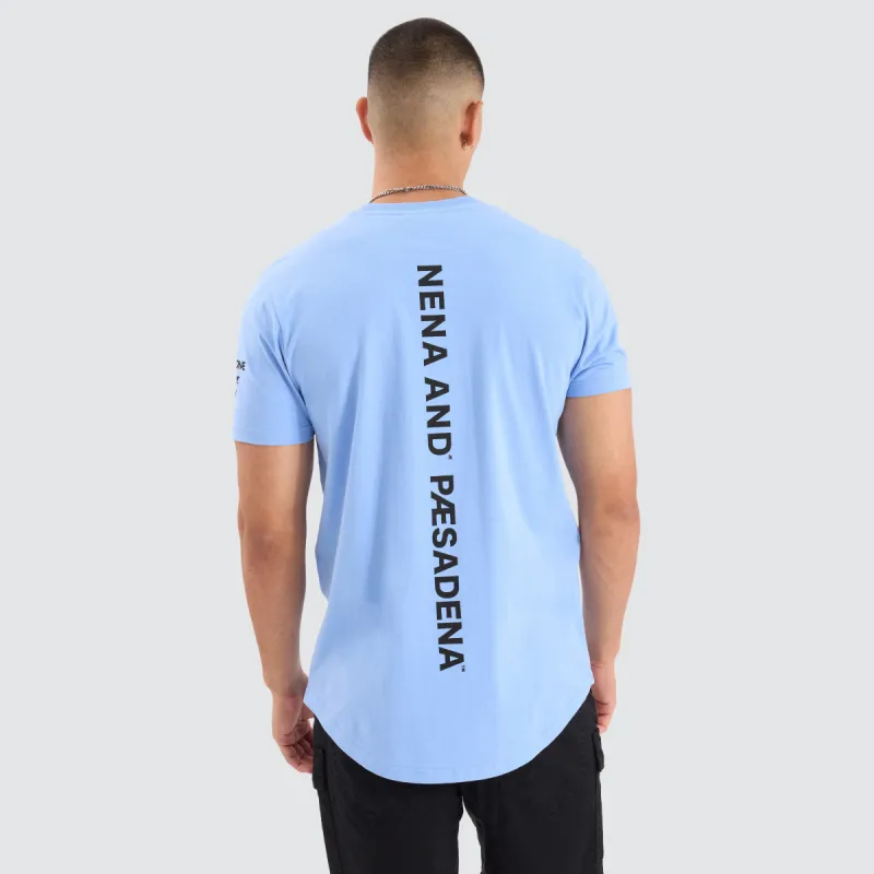 Chilvary Dual Curved Tee Vista Blue sold by Neverland