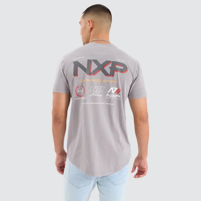 Reverse Dual Curved Tee Pigment Alloy sold by Neverland