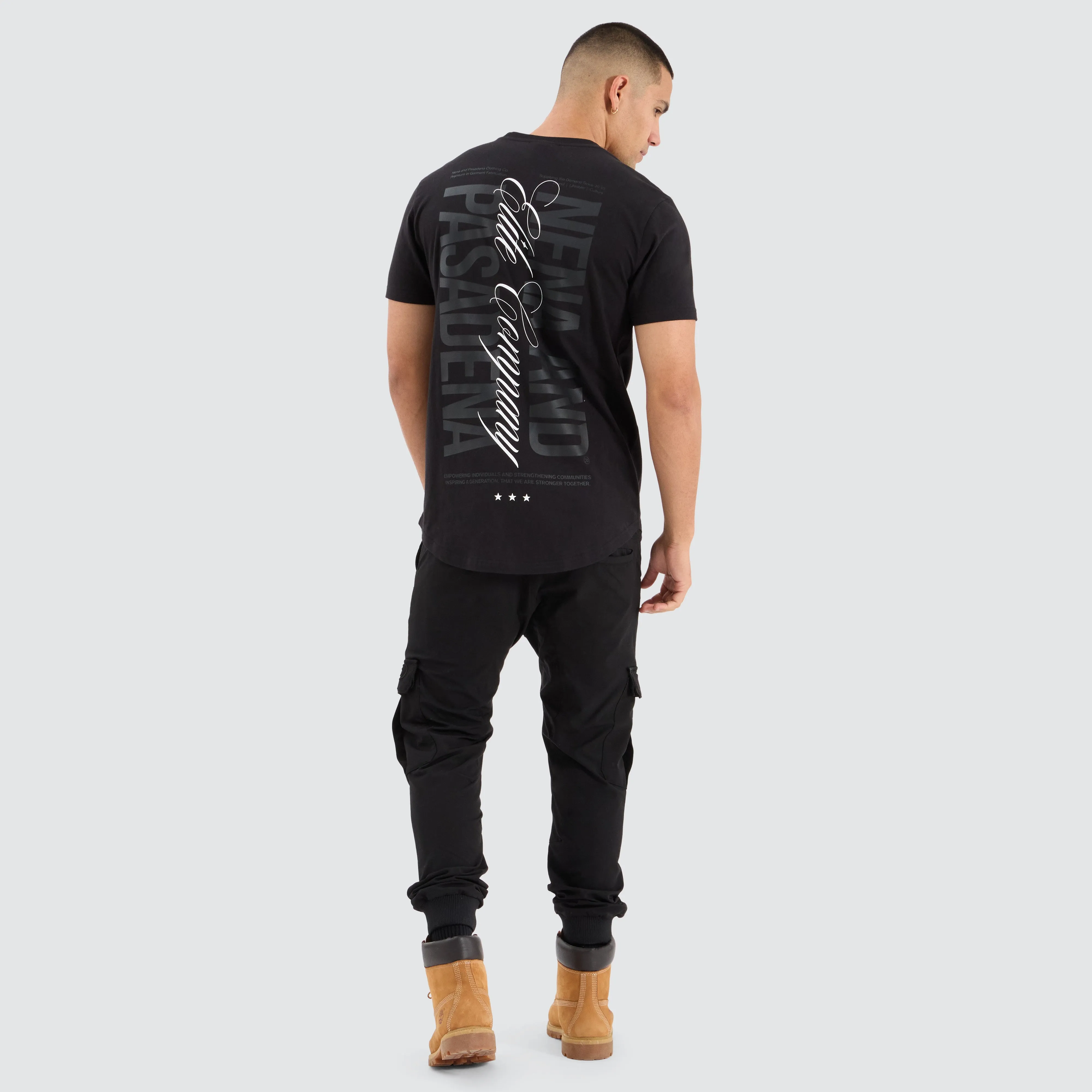 Spur Dual Curved Tee Jet Black sold by Neverland product image thumbnail 5