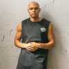 Top Tier Muscle Top Black sold by Neverland