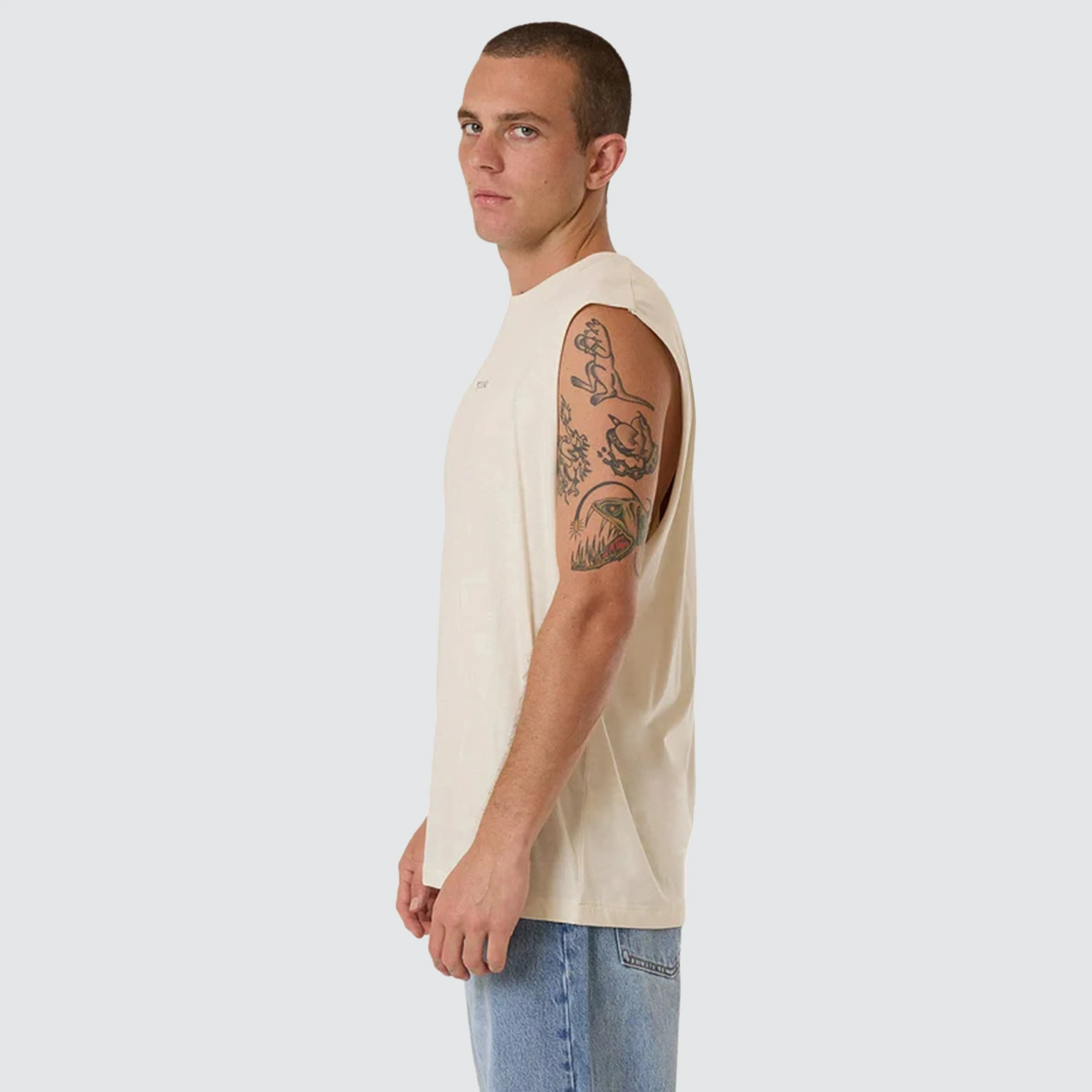 Minimal Thrills Merch Muscle Heritage White sold by Neverland product image thumbnail 5