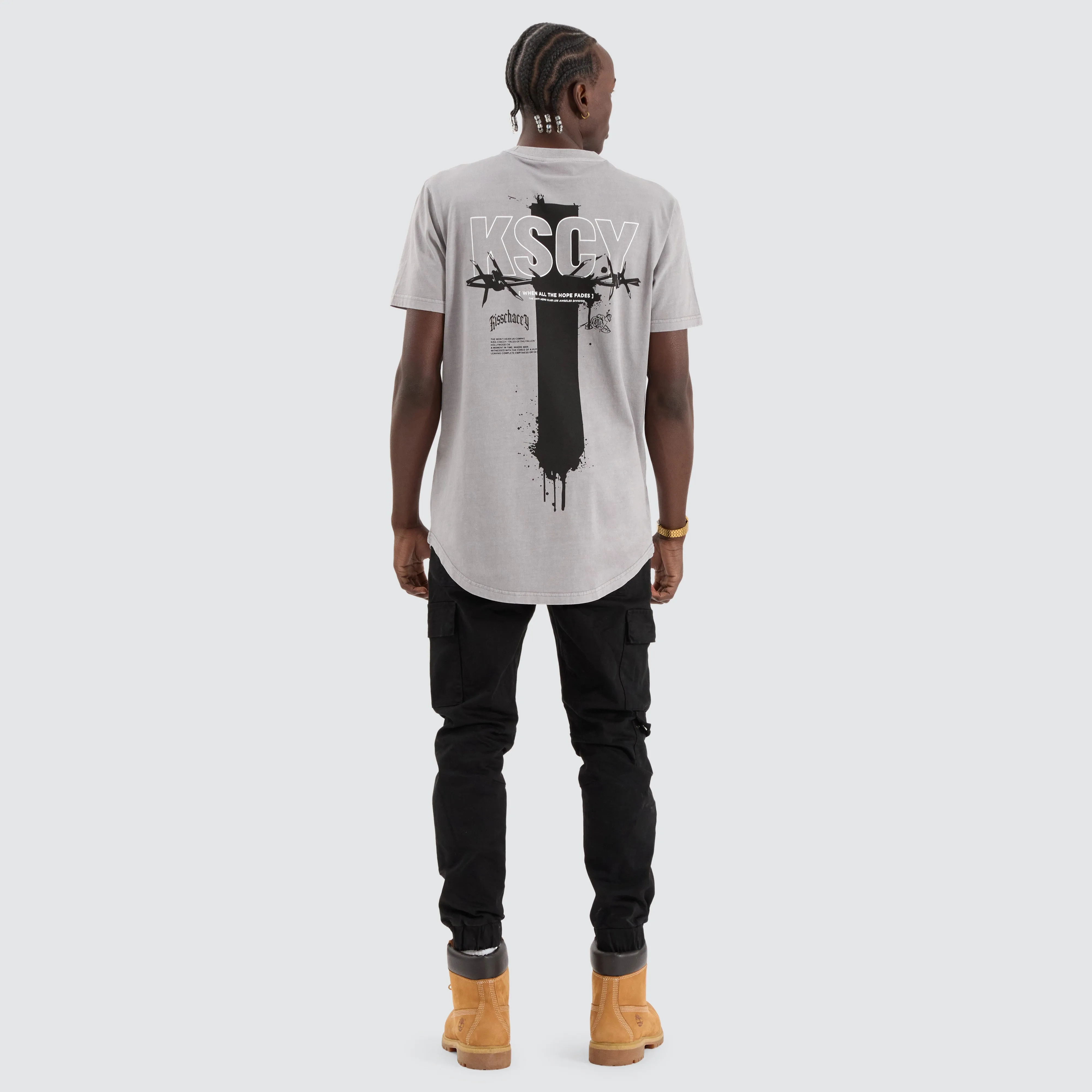 Zingify Dual Curved Tee Pigment Ultimate Grey sold by Neverland product image thumbnail 5