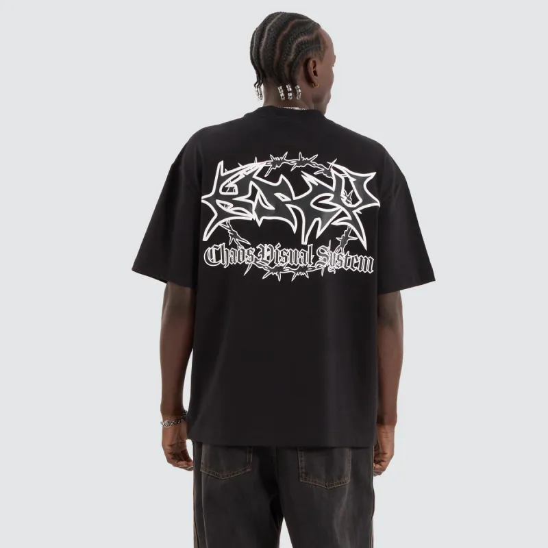 Wire Street Tee Jet Black sold by Neverland