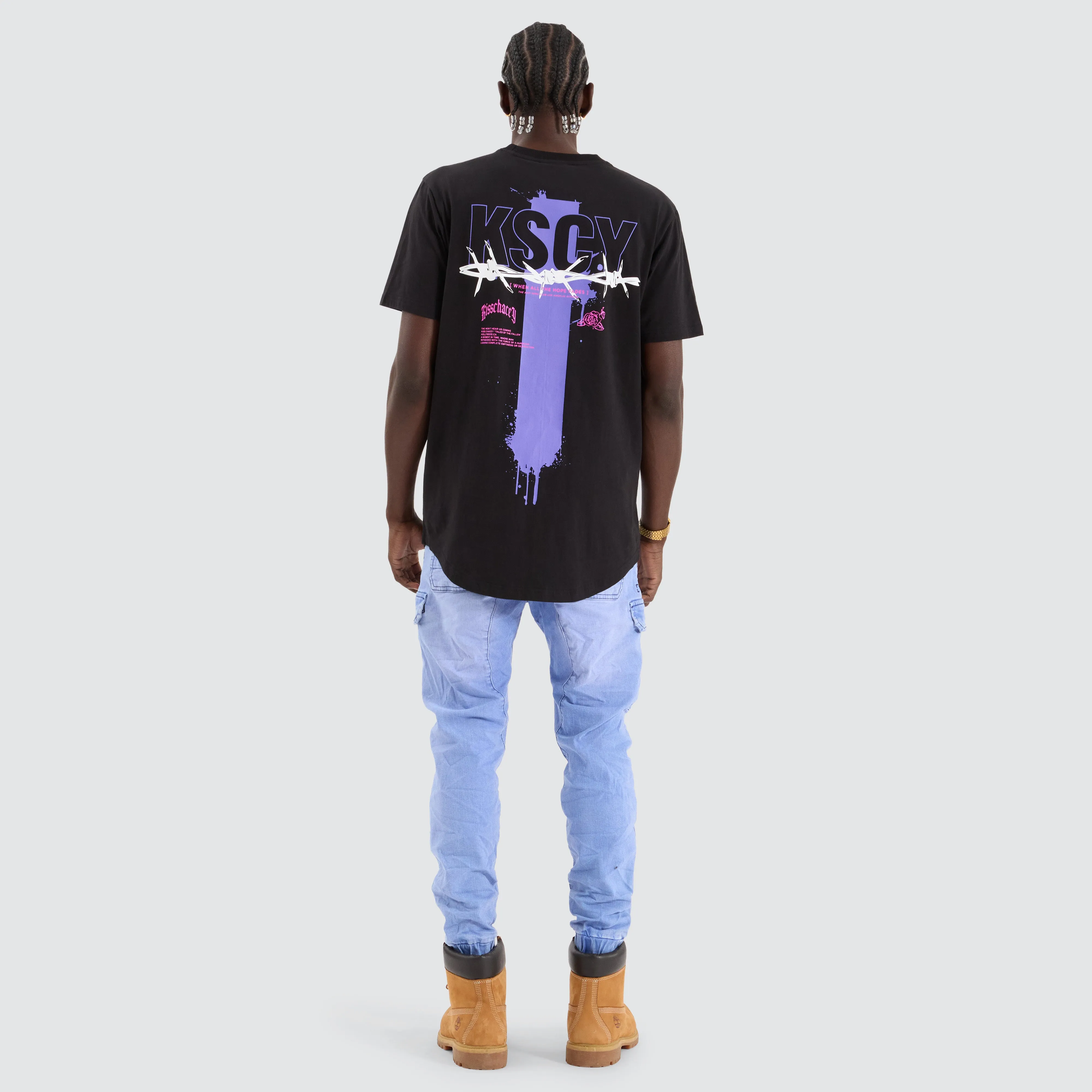 Zingify Dual Curved Tee Jet Black sold by Neverland product image thumbnail 4