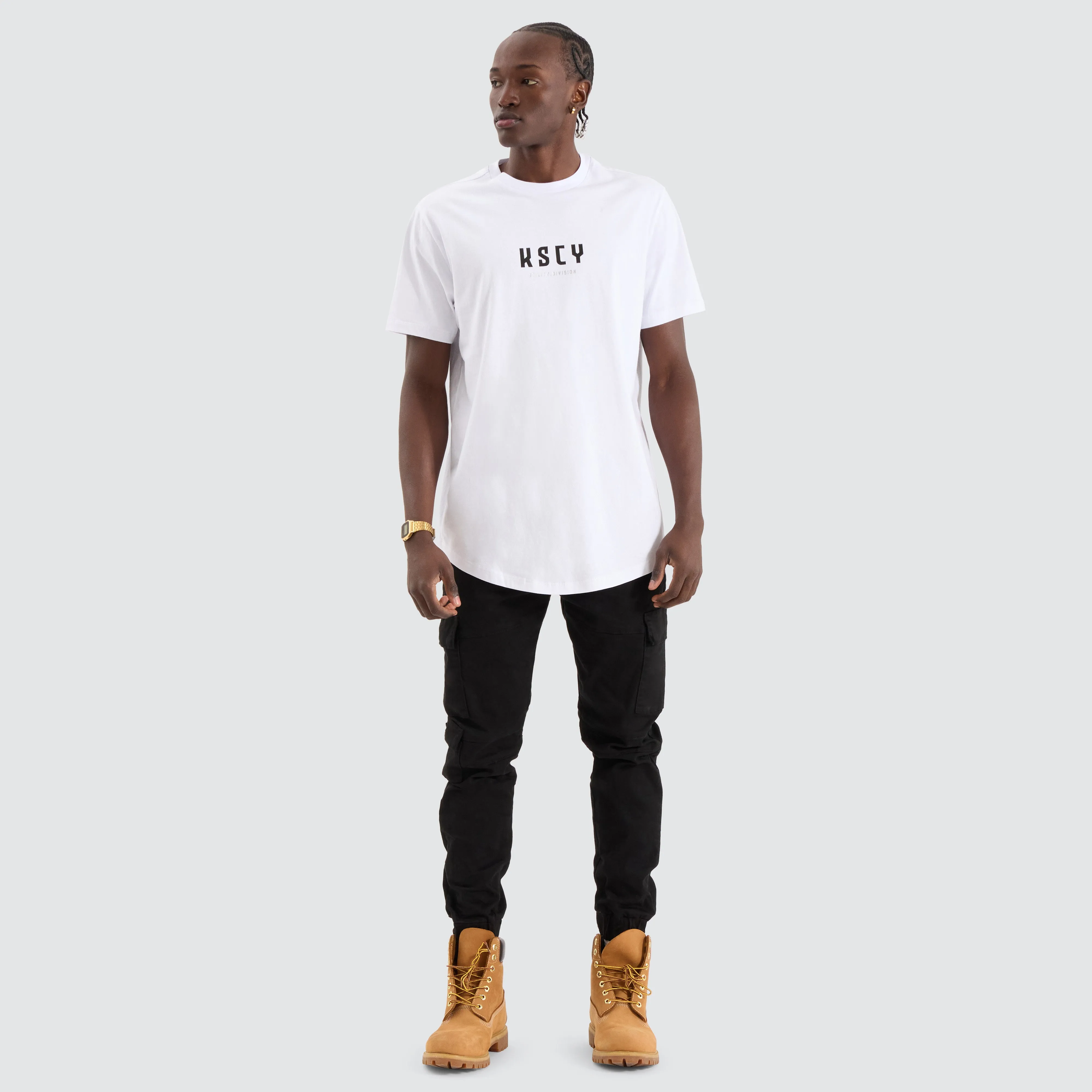 Thrillogy Dual Curved Tee Optical white sold by Neverland product image thumbnail 2