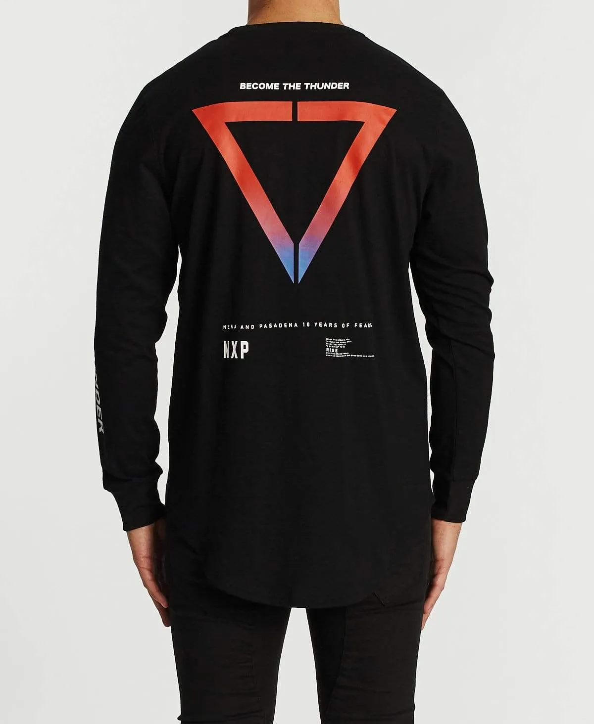 Grand Finale Cape Back Long Sleeve T-Shirt Jet Black sold by Neverland