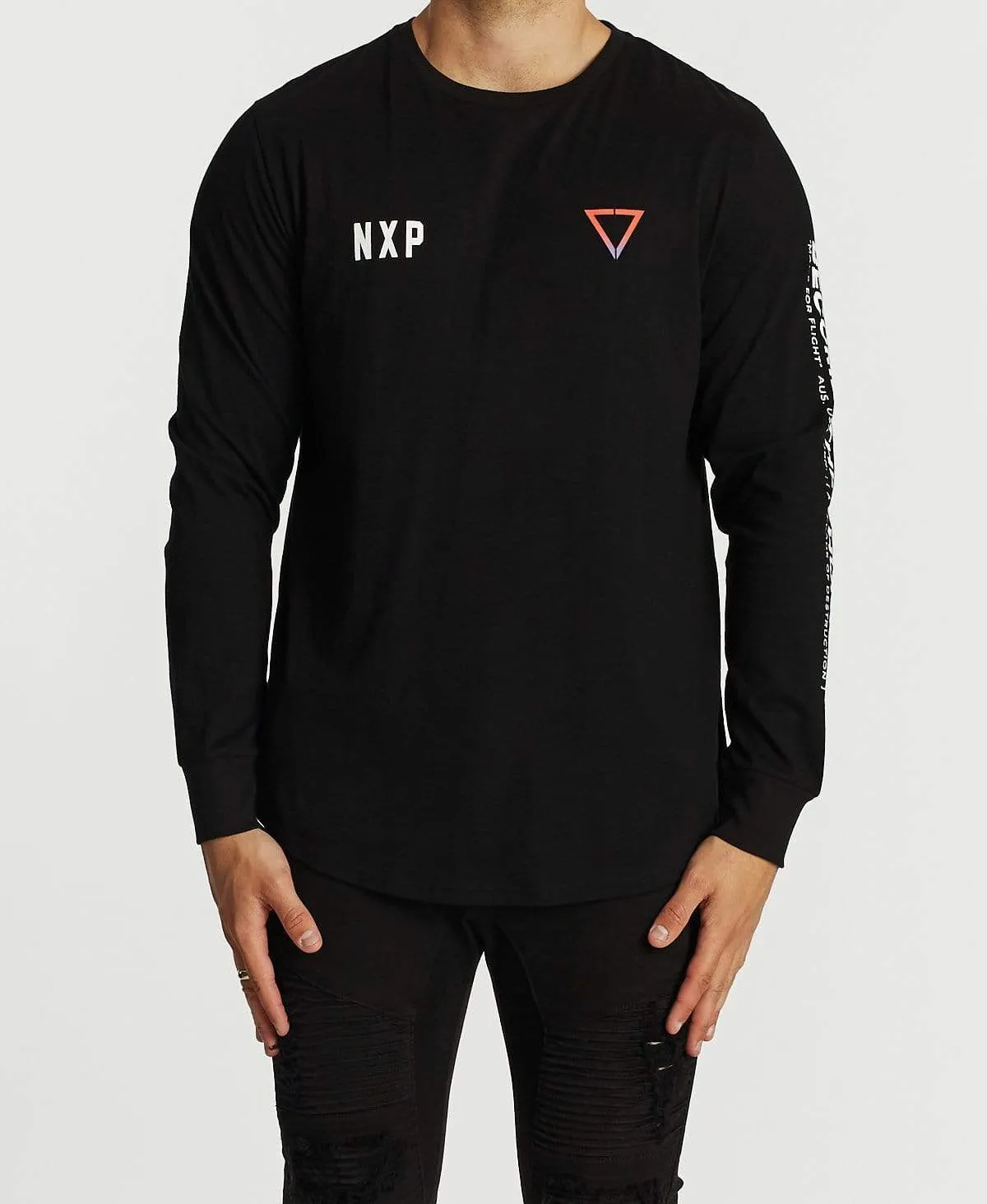 Grand Finale Cape Back Long Sleeve T-Shirt Jet Black sold by Neverland product image thumbnail 2