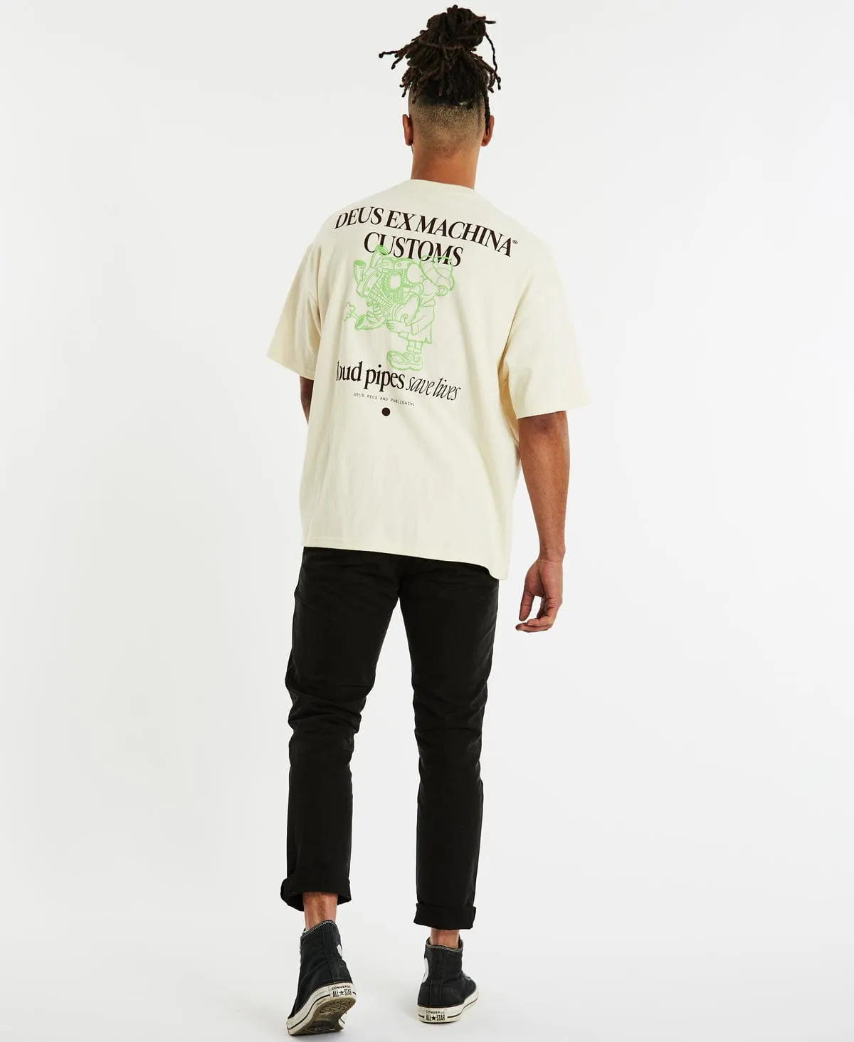 Pipes T-Shirt Dirty White sold by Neverland product image thumbnail 5