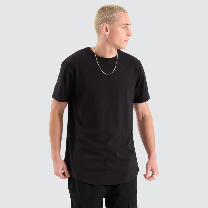 Fargo Dual Curved Tee Jet Black sold by Neverland