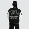 Las Vegas Raiders Huddle Varsity Jacket Black/White sold by Neverland