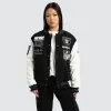Las Vegas Raiders Huddle Varsity Jacket Black/White sold by Neverland