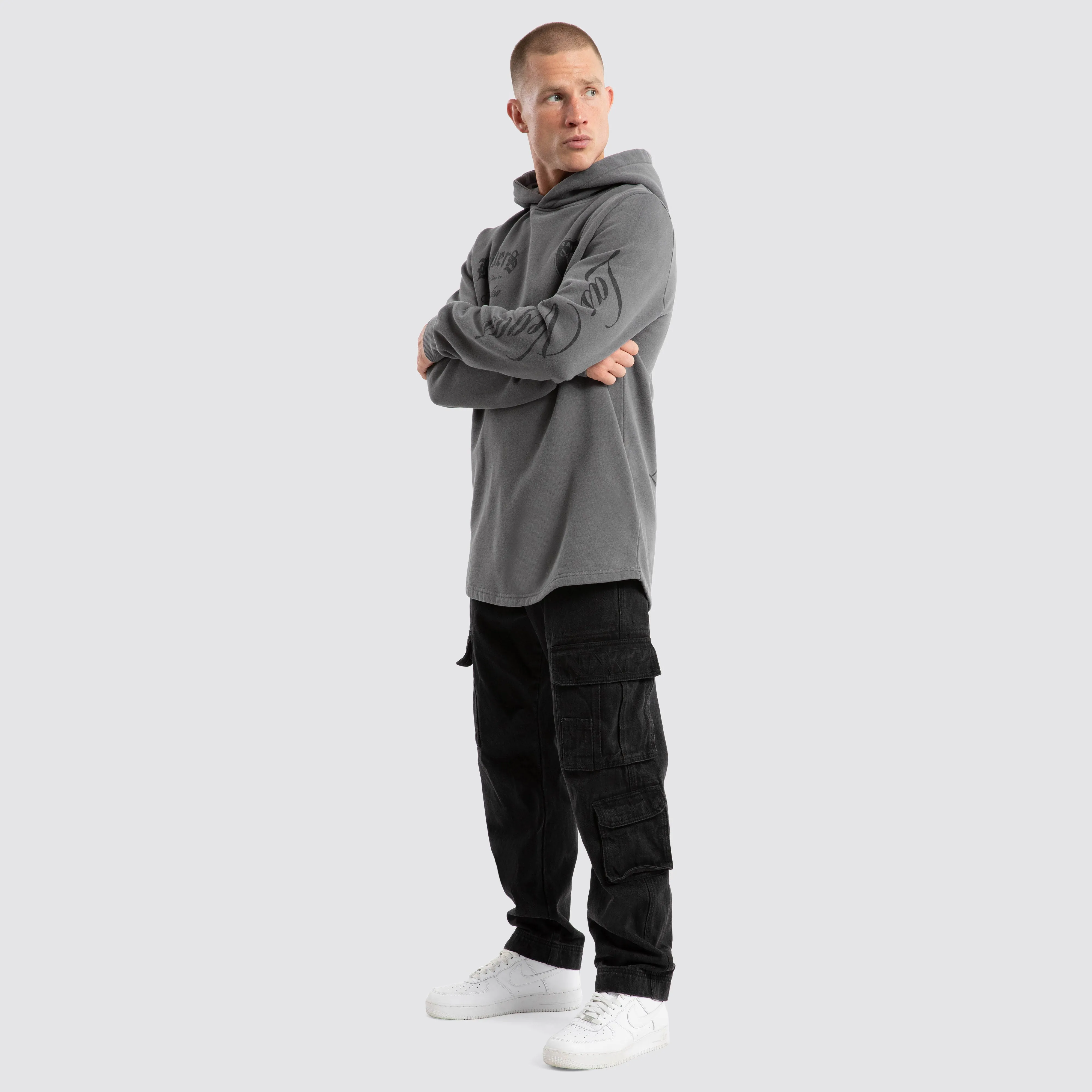 Las Vegas Raiders Defence Dual Curved Hoodie Pigment Charcoal sold by Neverland product image thumbnail 4