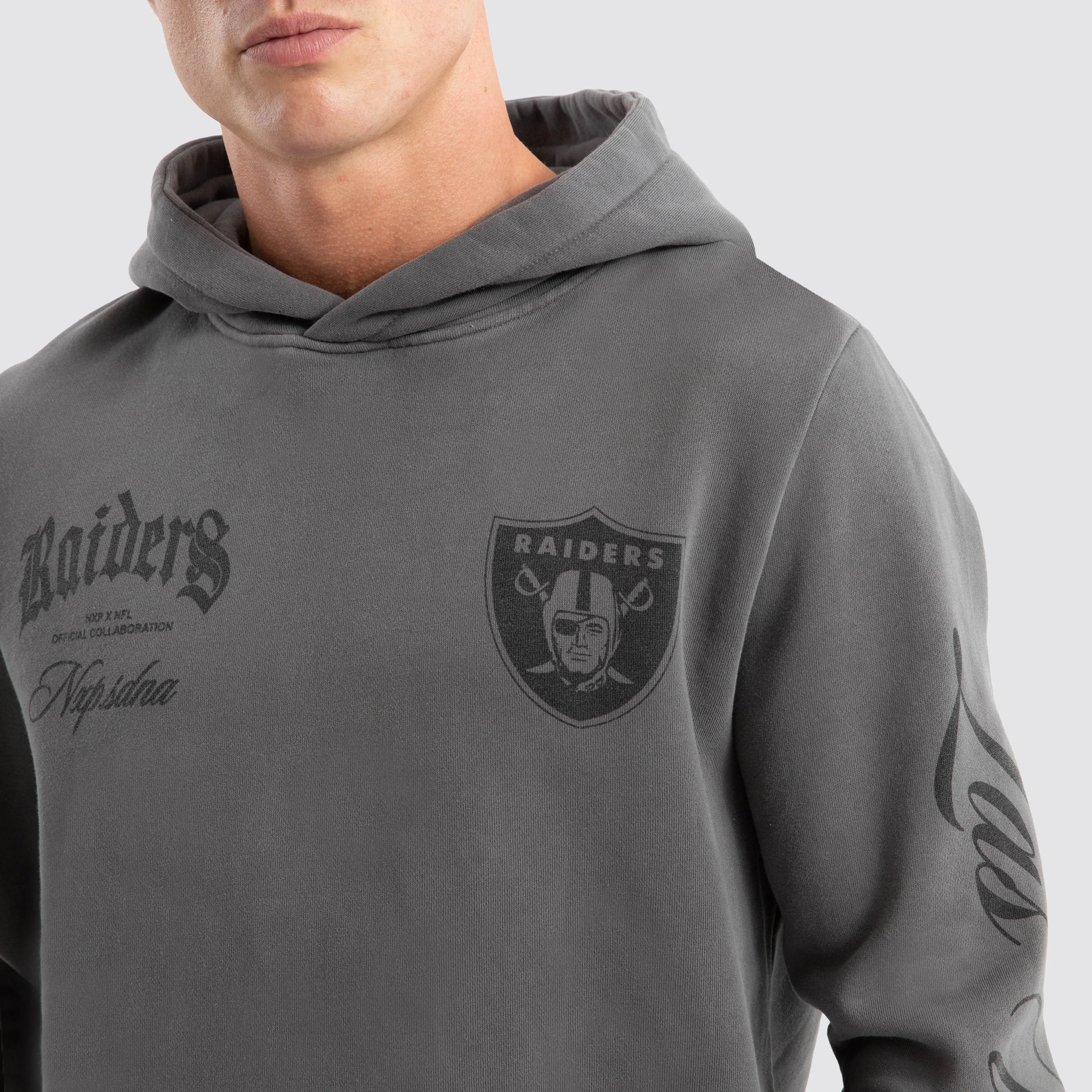 Las Vegas Raiders Defence Dual Curved Hoodie Pigment Charcoal sold by Neverland product image thumbnail 3