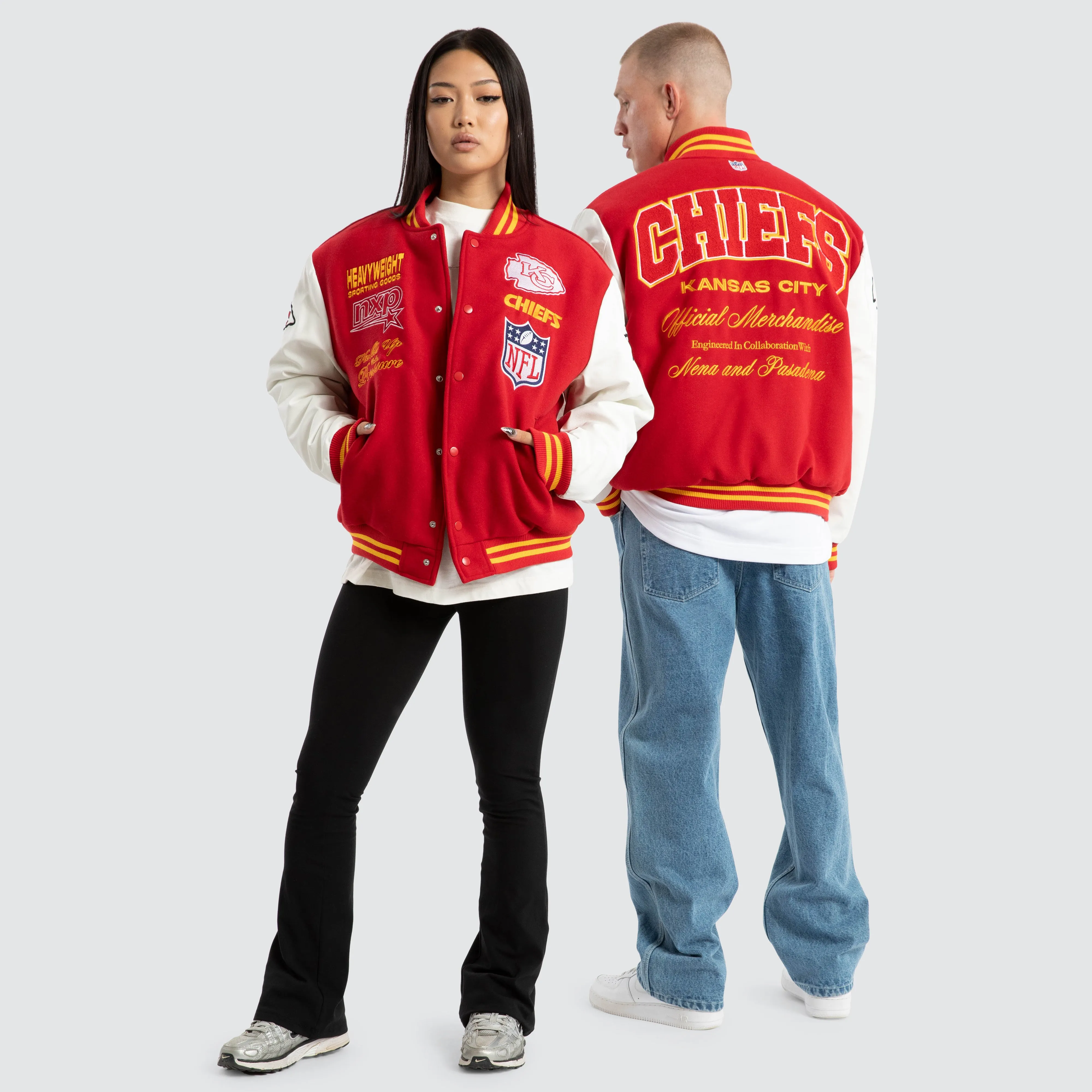 Kansas City Chiefs Huddle Varsity Jacket Red/White sold by Neverland product image thumbnail 2