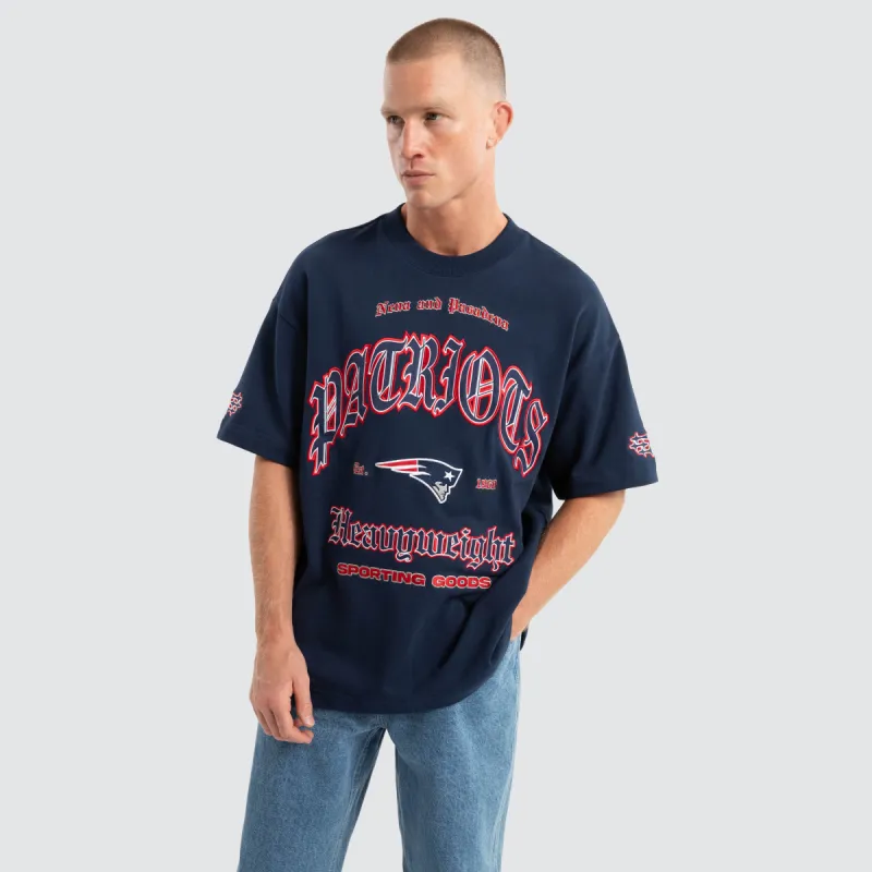 New England Patriots Coach Loopback Tee Navy sold by Neverland