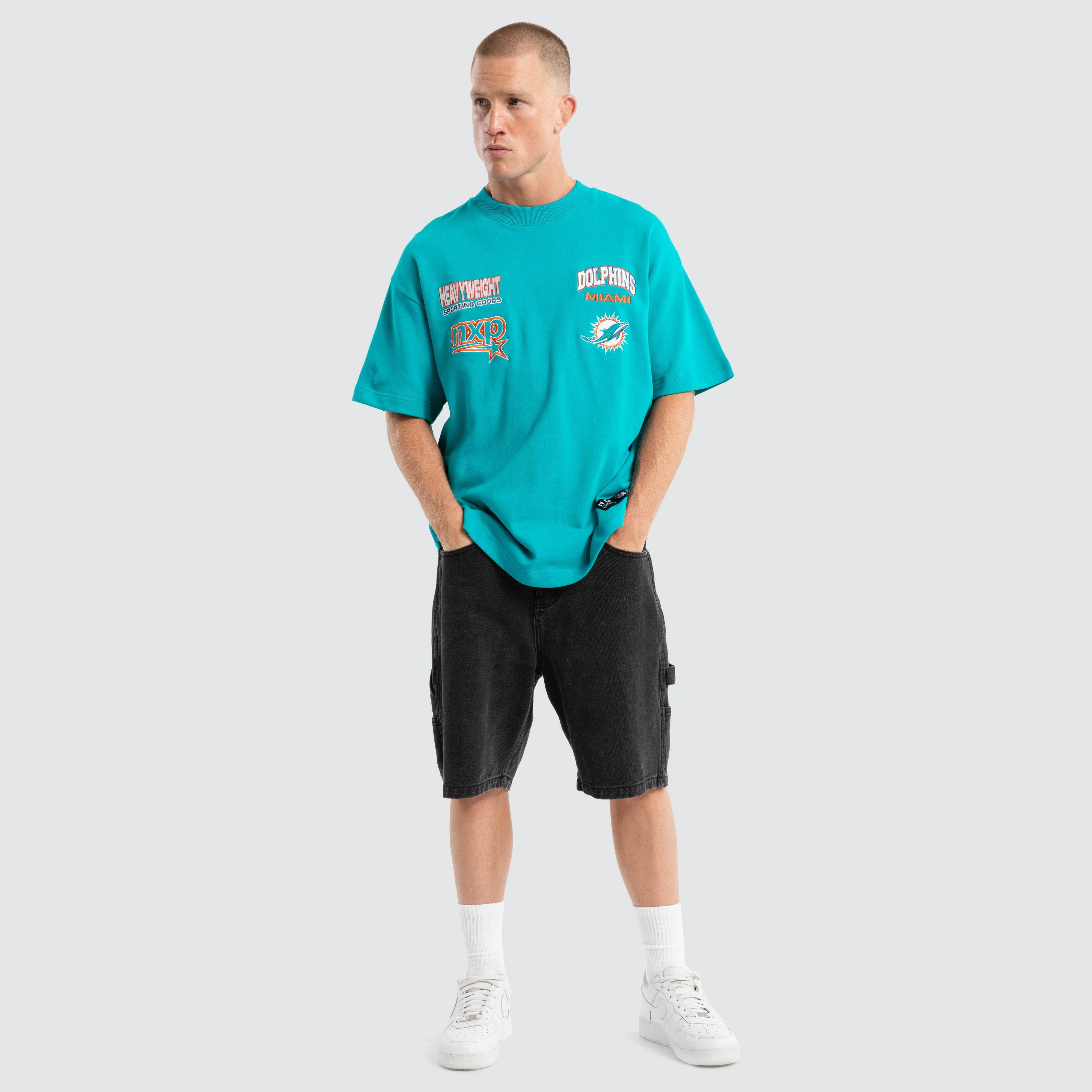 Miami Dolphins Surround Loopback Tee Aqua sold by Neverland product image thumbnail 2