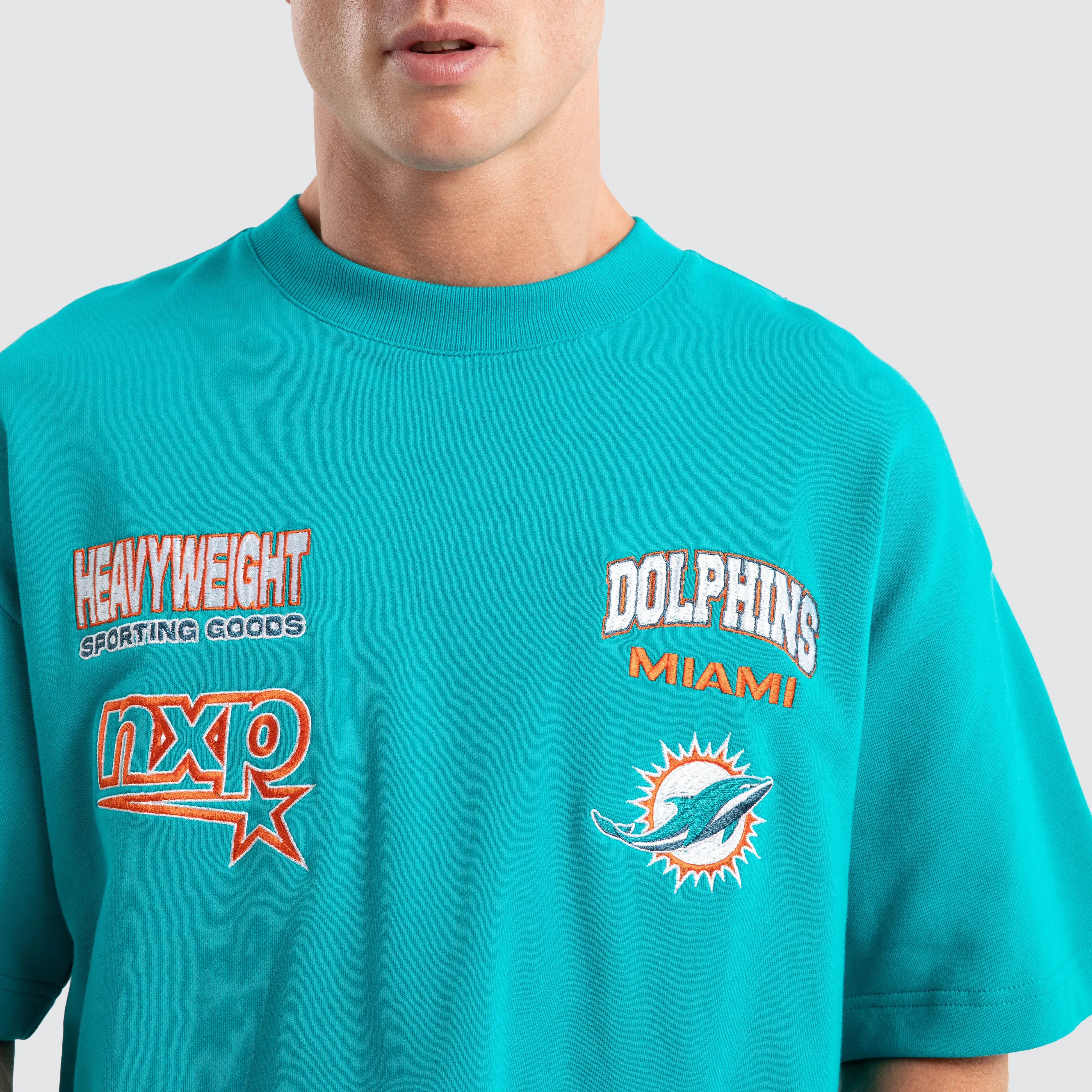 Miami Dolphins Surround Loopback Tee Aqua sold by Neverland product image thumbnail 4