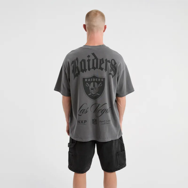 Las Vegas Raiders Defence Raptor Tee Pigment Charcoal sold by Neverland