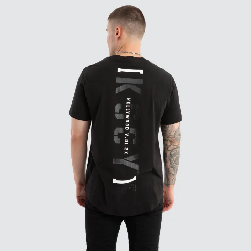 Unleashed Dual Curved Tee Jet Black sold by Neverland