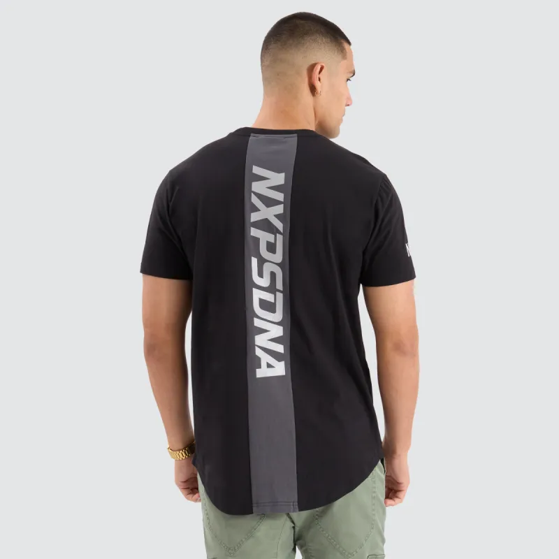 Stetson Dual Curved Tee Black/Asphalt sold by Neverland