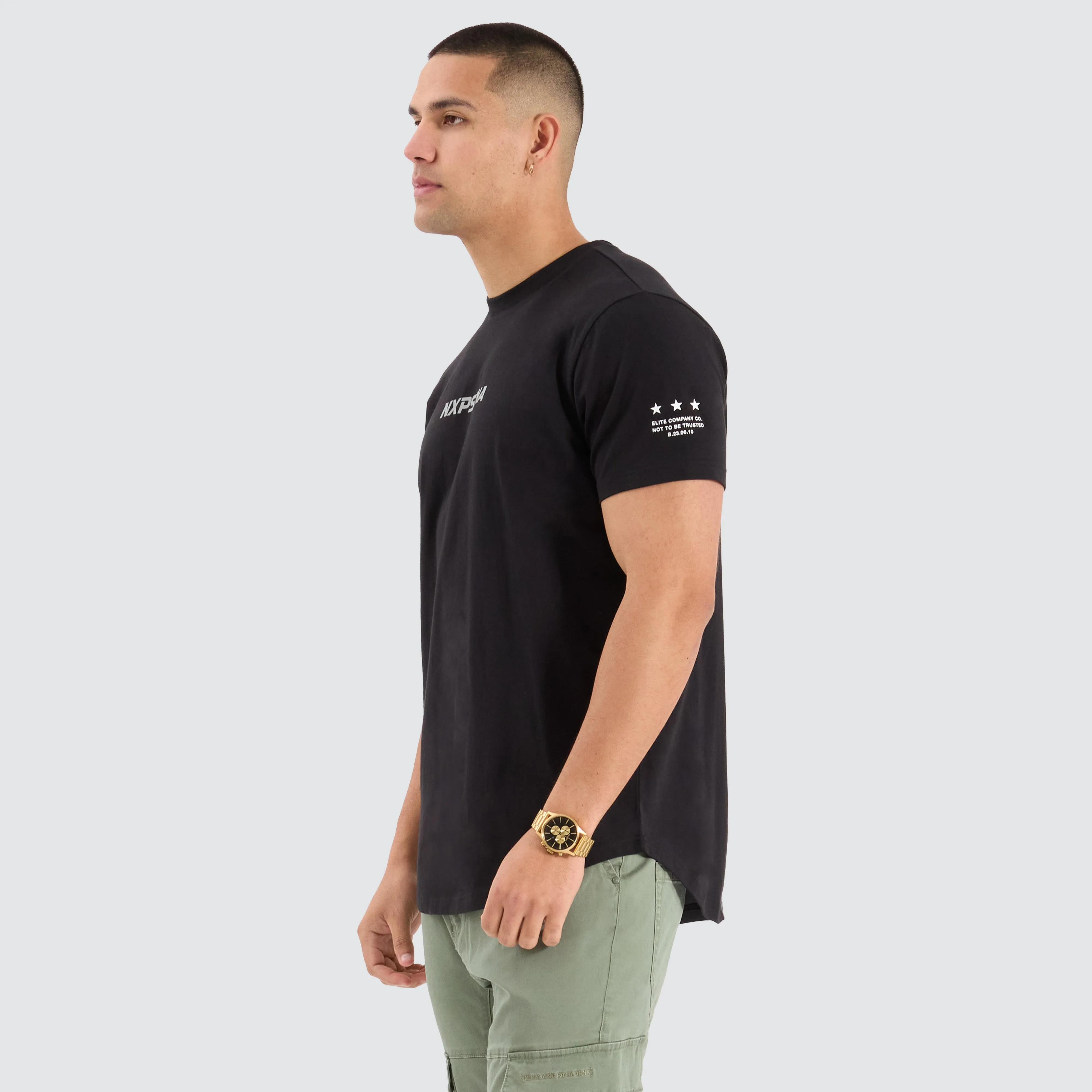 Stetson Dual Curved Tee Black/Asphalt sold by Neverland product image thumbnail 4