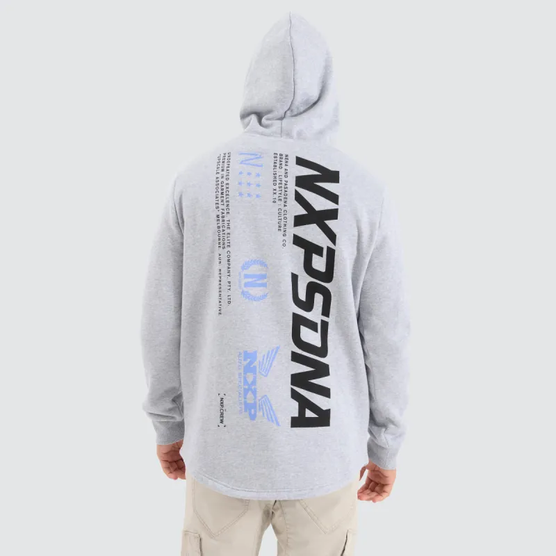 Centaur Dual Curved Hoodie Grey Marle sold by Neverland