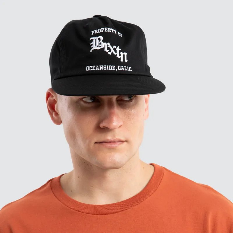 Home team Snapback Black made by Brixton