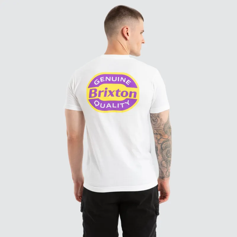 Neon Keaton Standard Tee White made by Brixton