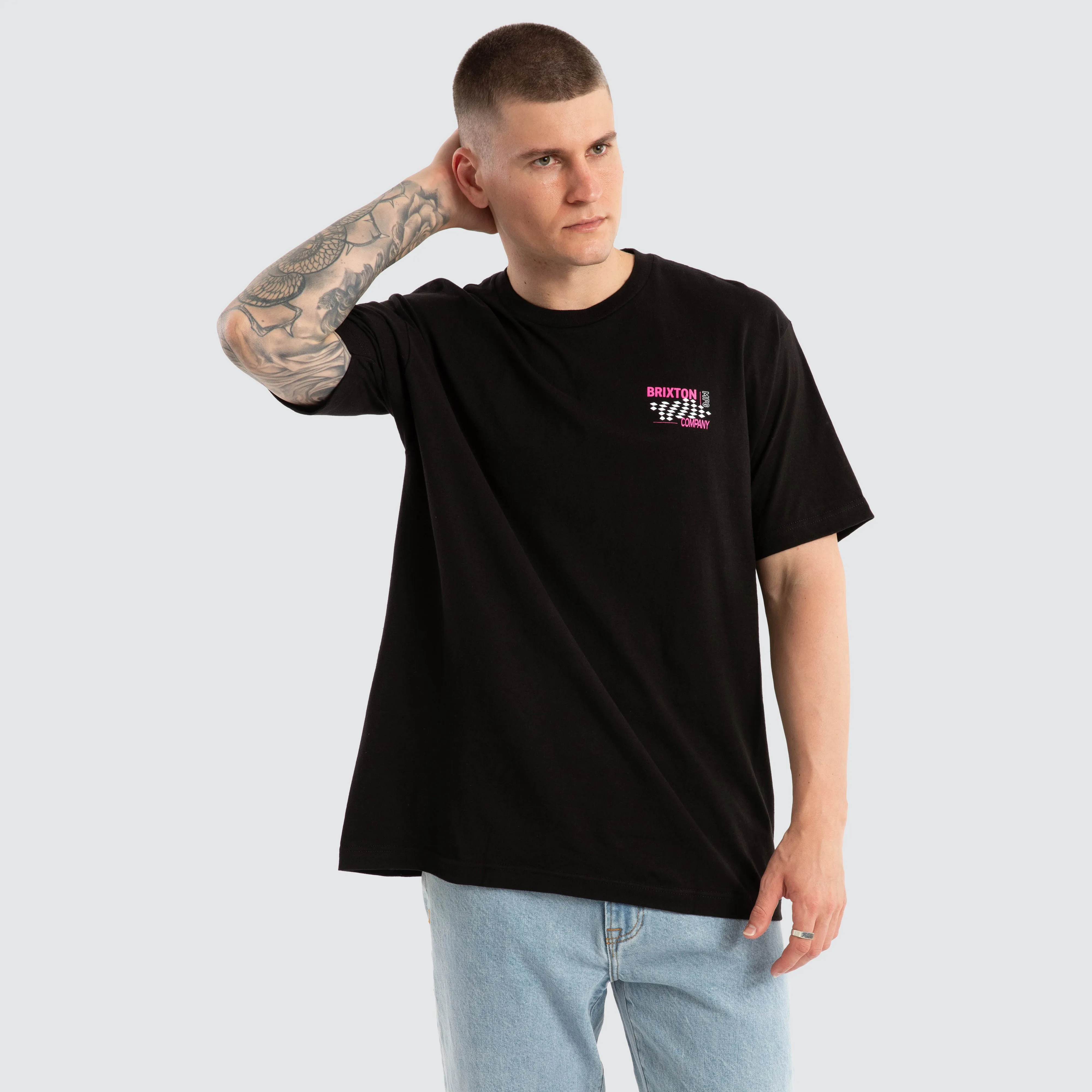 Neon Finish Line Tee Black sold by Neverland product image thumbnail 3