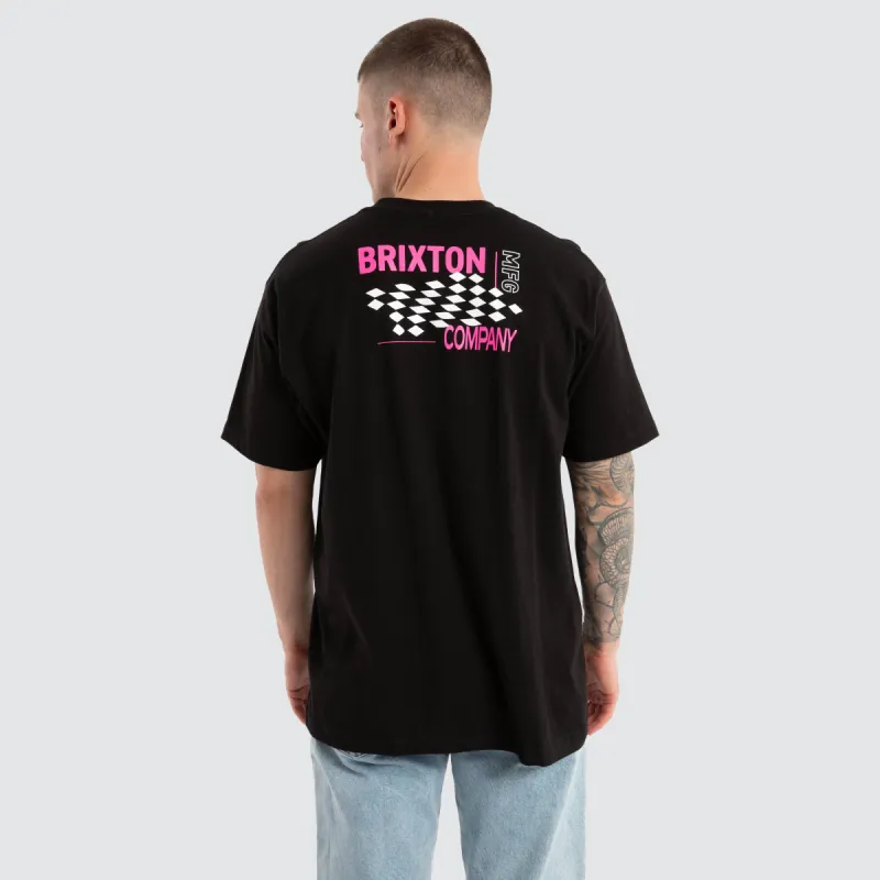Neon Finish Line Tee Black made by Neverland