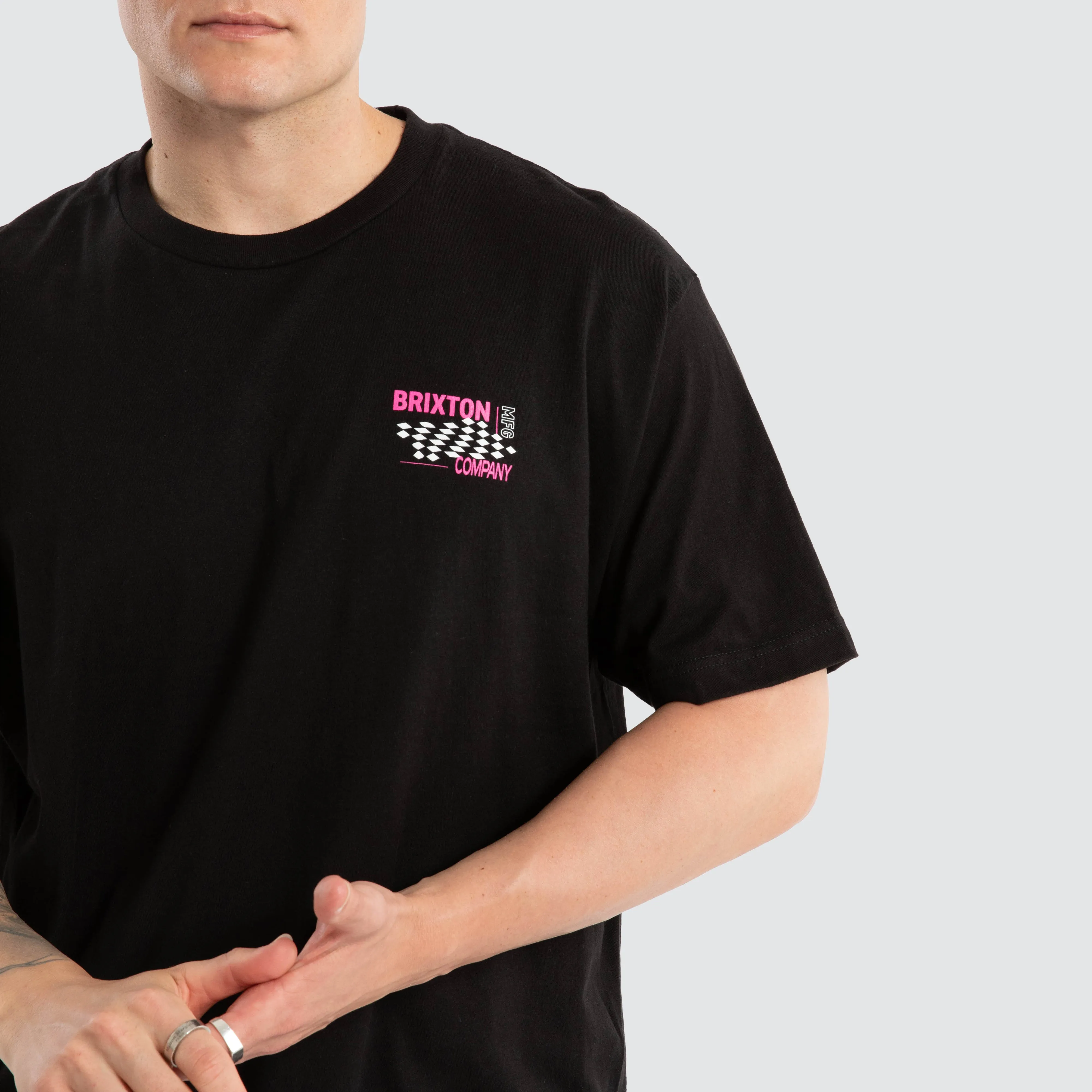 Neon Finish Line Tee Black sold by Neverland product image thumbnail 4