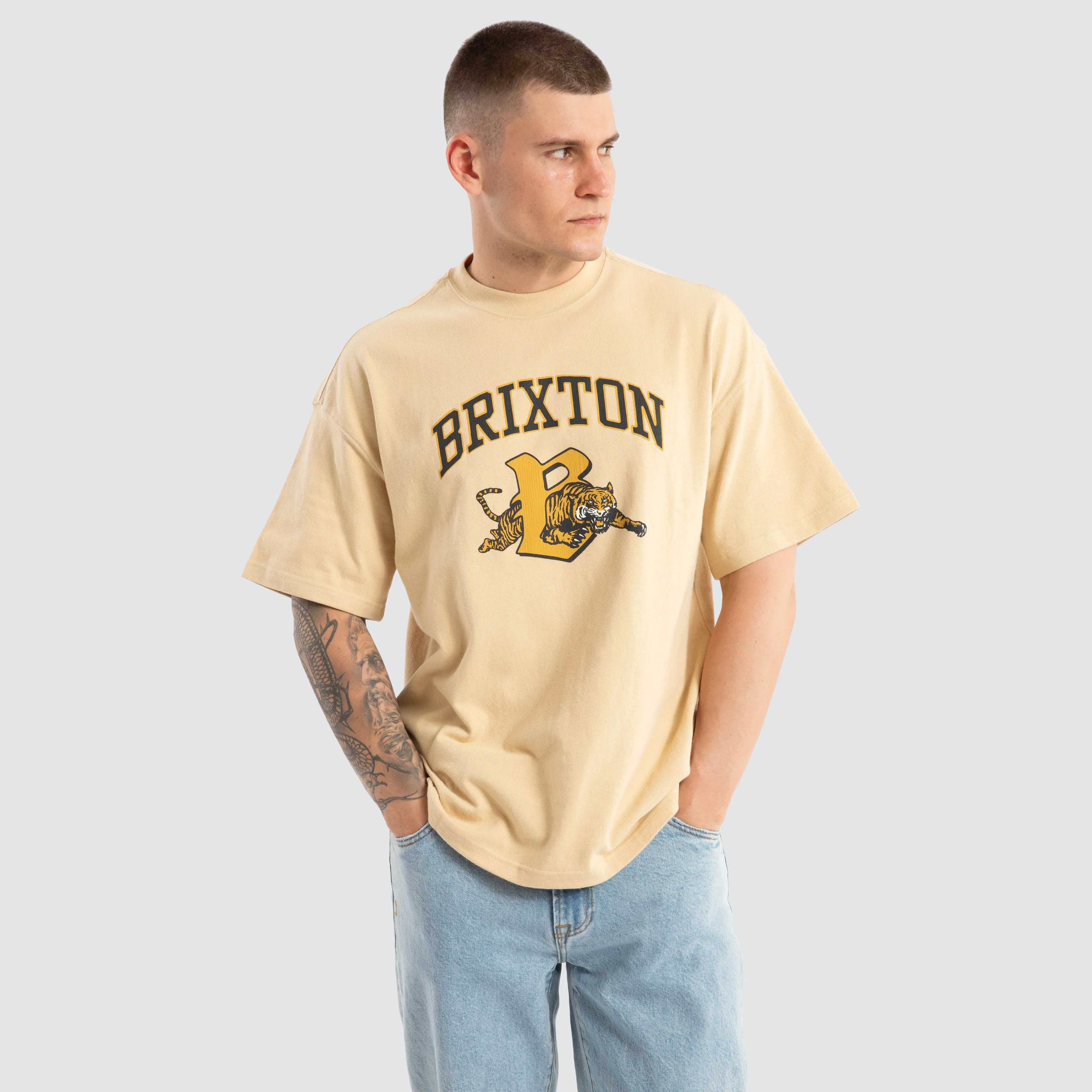 Tiger Relaxed Tee Cream sold by Neverland