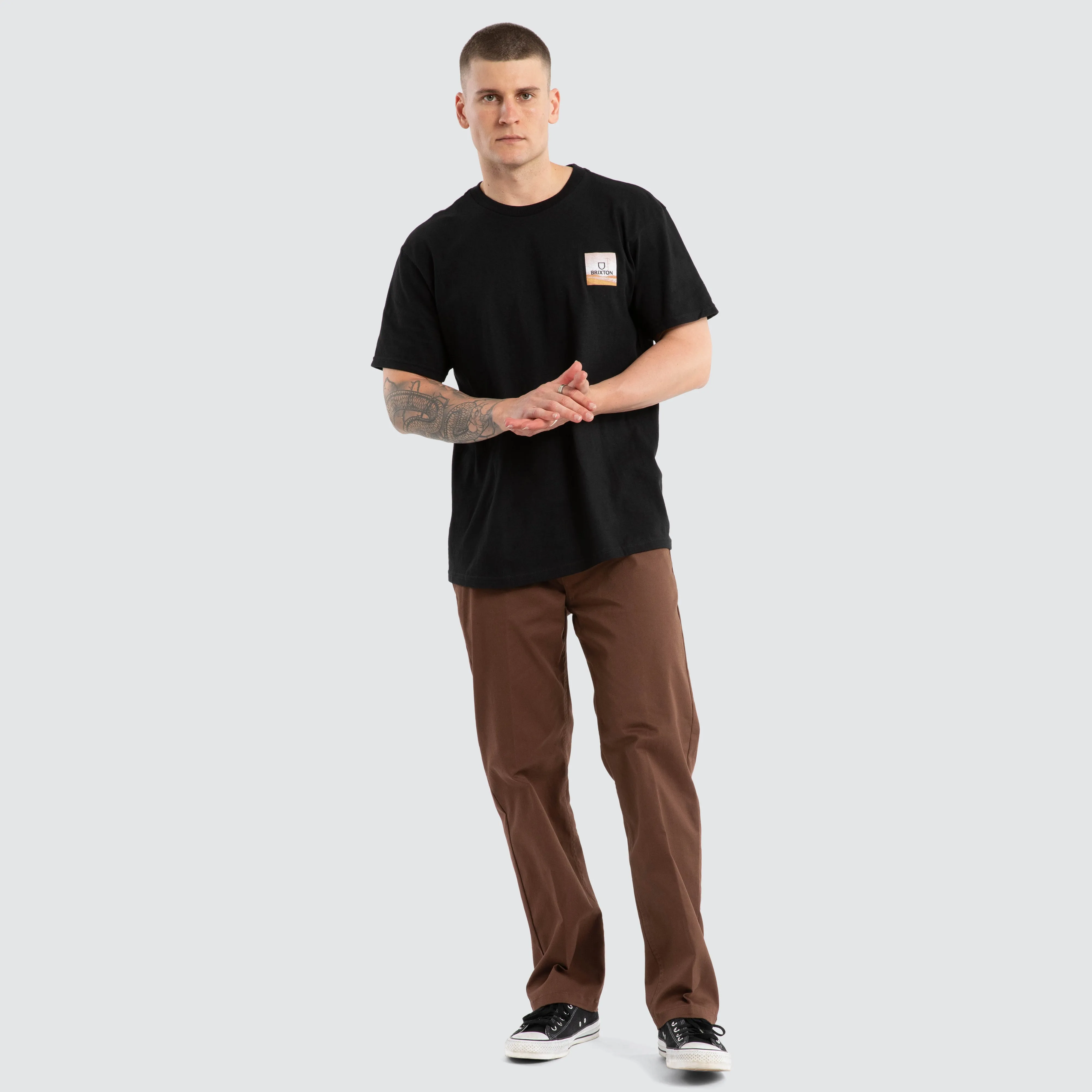 Alpha Square Standard Tee Black / Gold / Brown sold by Neverland product image thumbnail 2