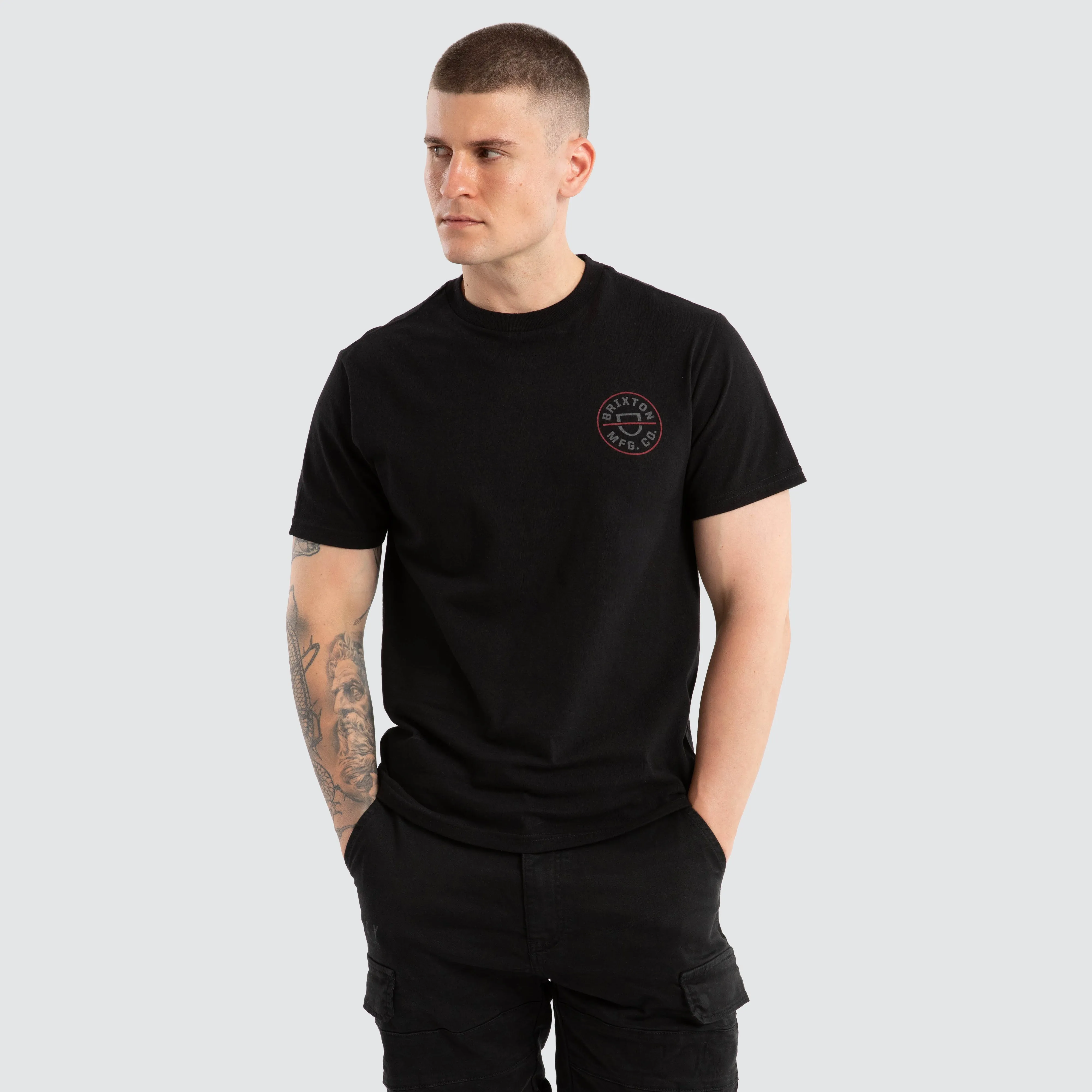 Crest II Standard Tee Black Charcoal Mahogany sold by Neverland product image thumbnail 4