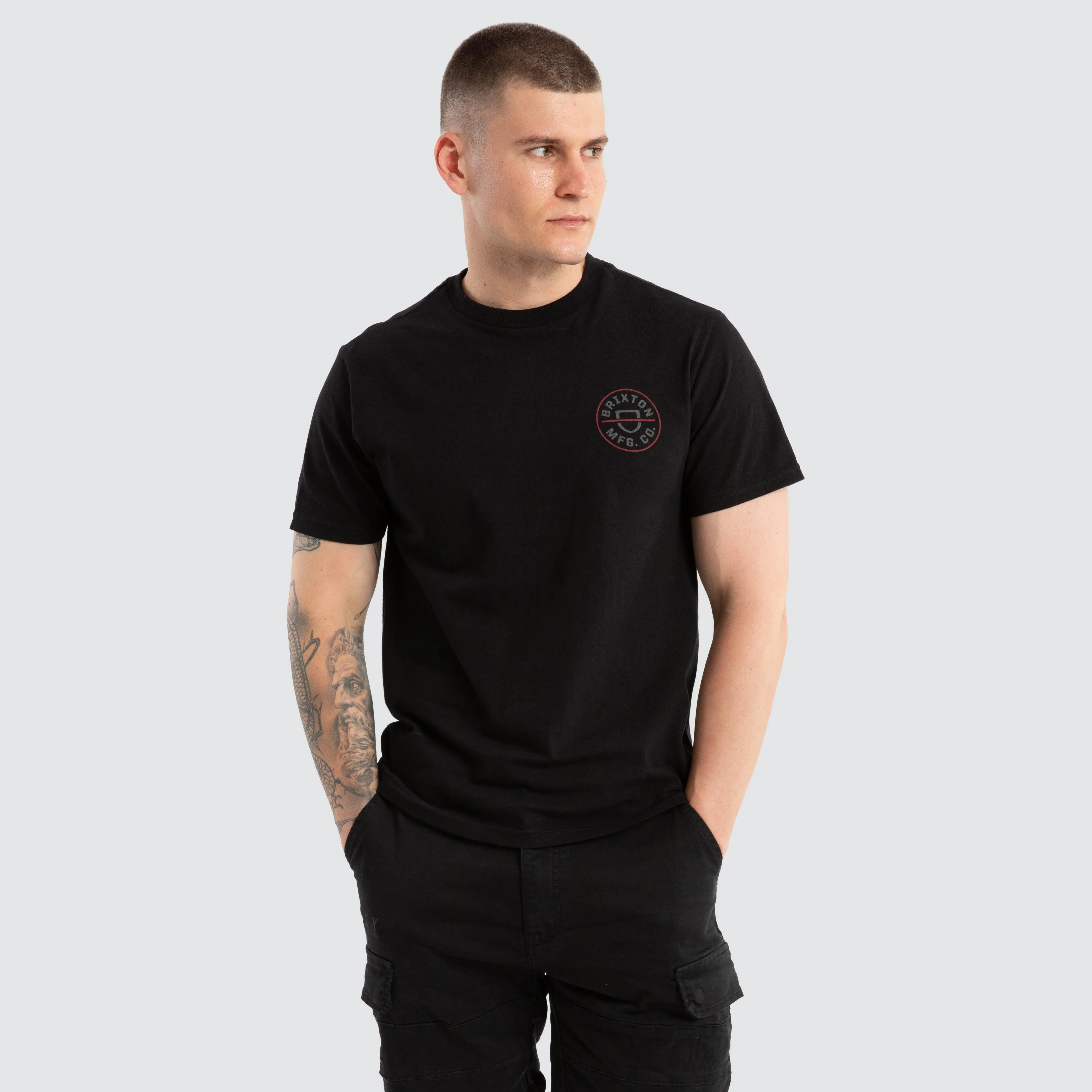 Crest II Standard Tee Black Charcoal Mahogany sold by Neverland product image thumbnail 3