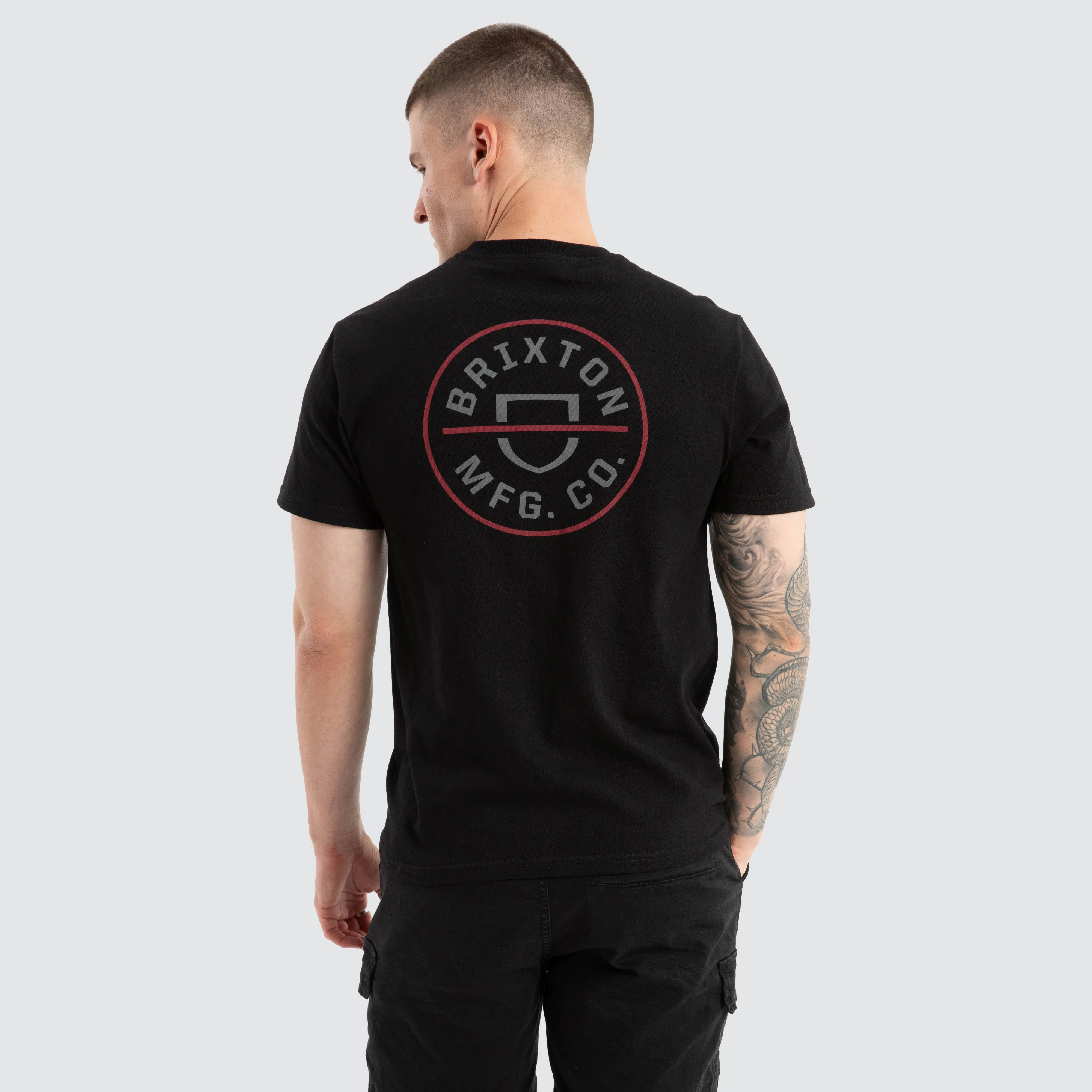 Crest II Standard Tee Black Charcoal Mahogany sold by Neverland