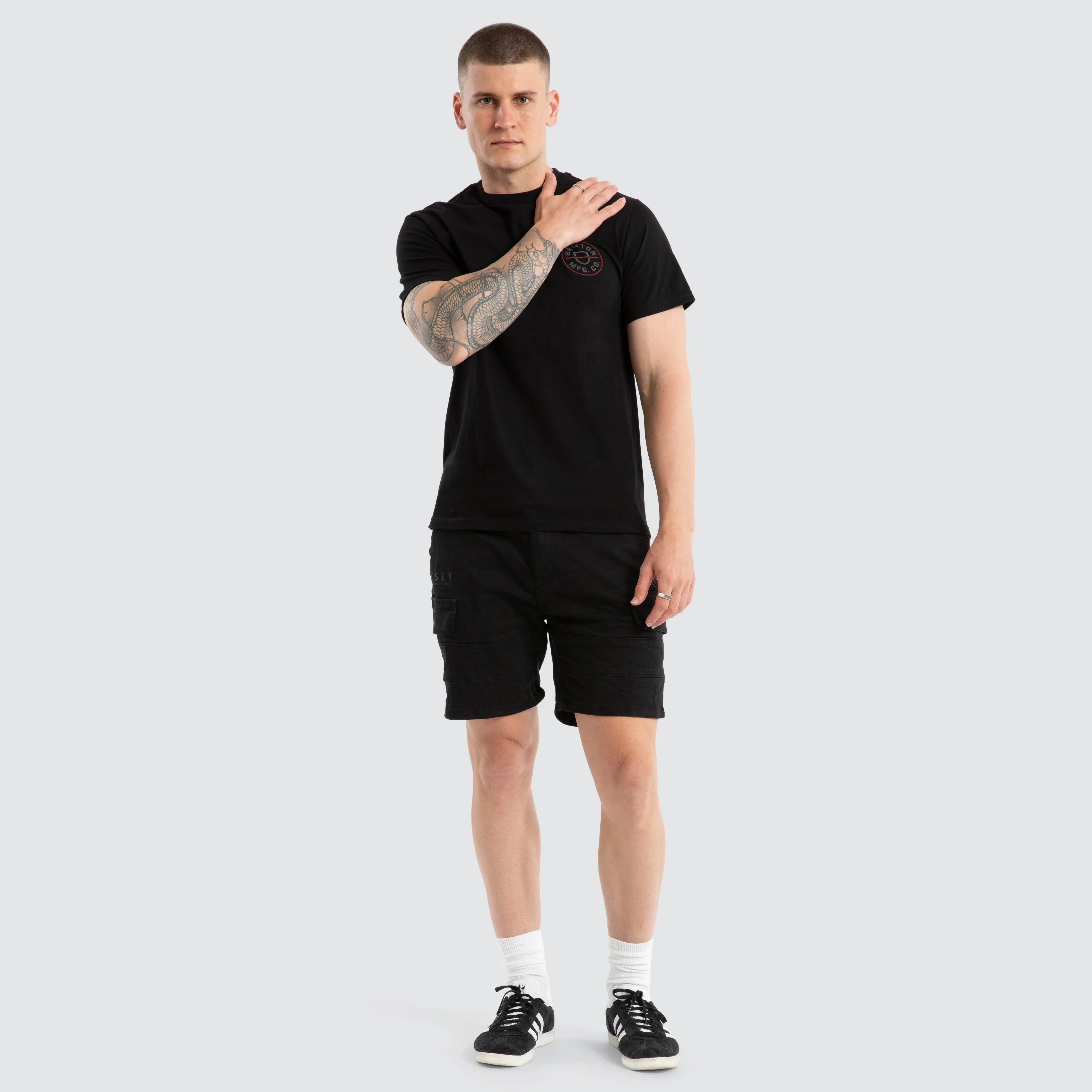 Crest II Standard Tee Black Charcoal Mahogany sold by Neverland product image thumbnail 2