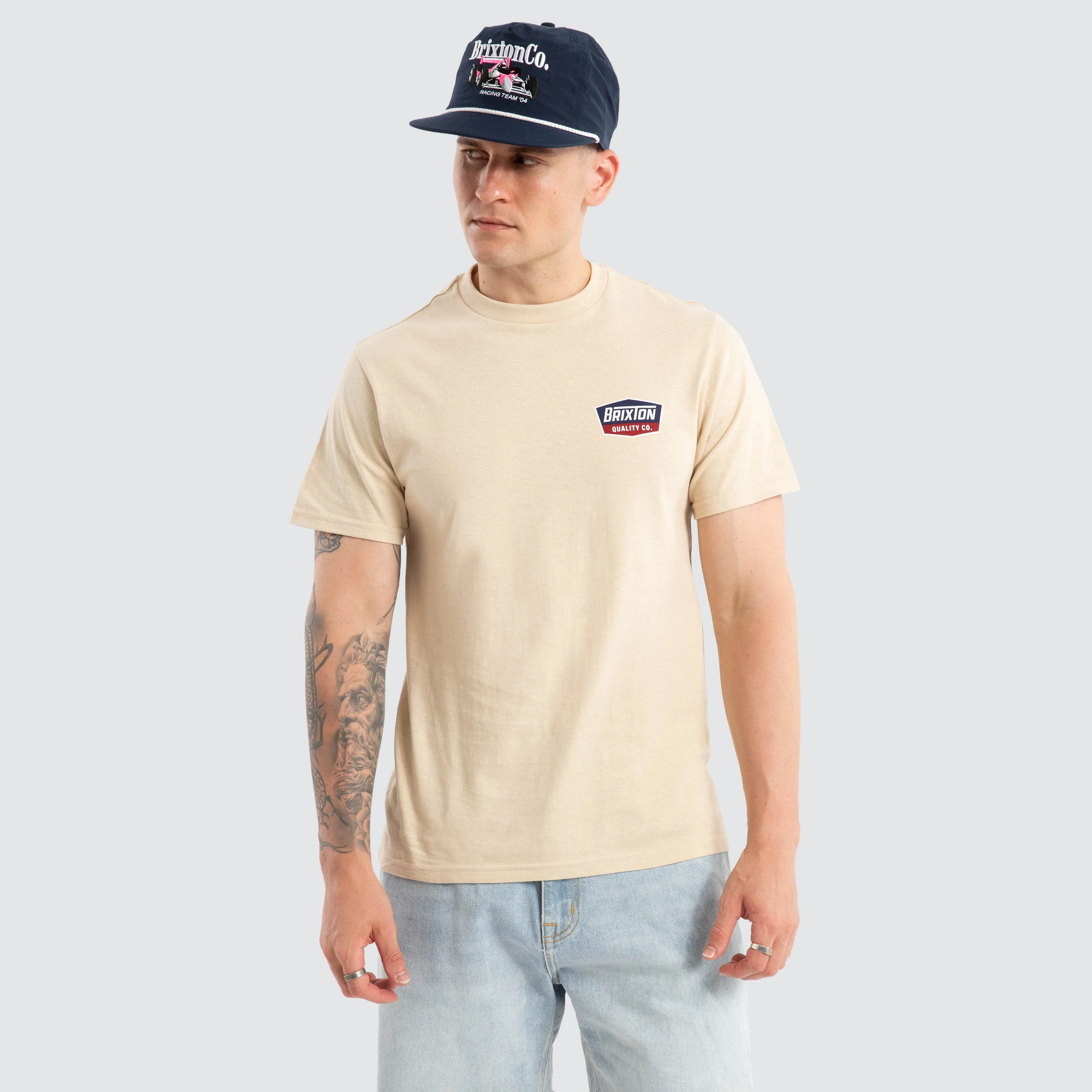 Regal Standard Tee Cream / Navy sold by Neverland product image thumbnail 4