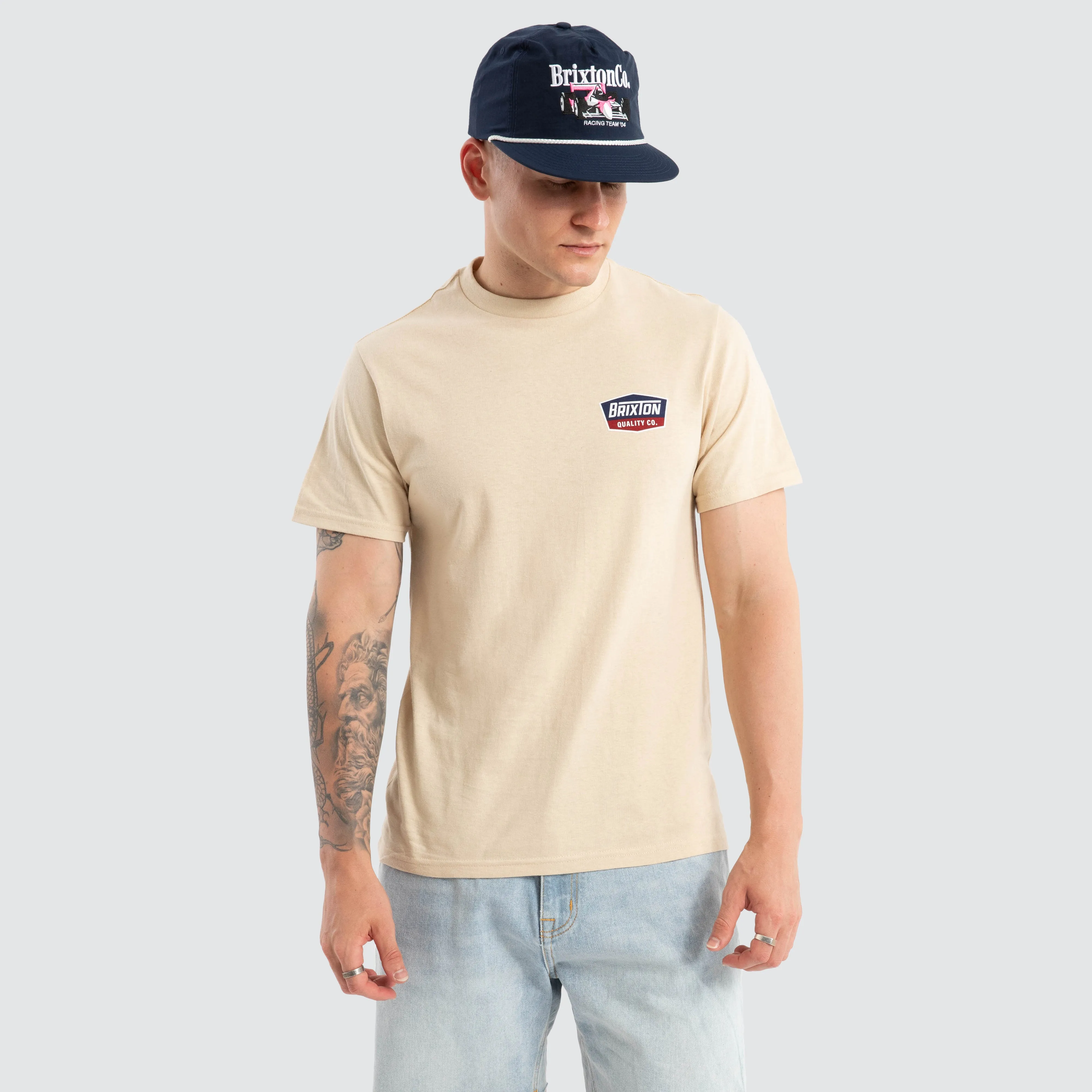 Regal Standard Tee Cream / Navy sold by Neverland product image thumbnail 3
