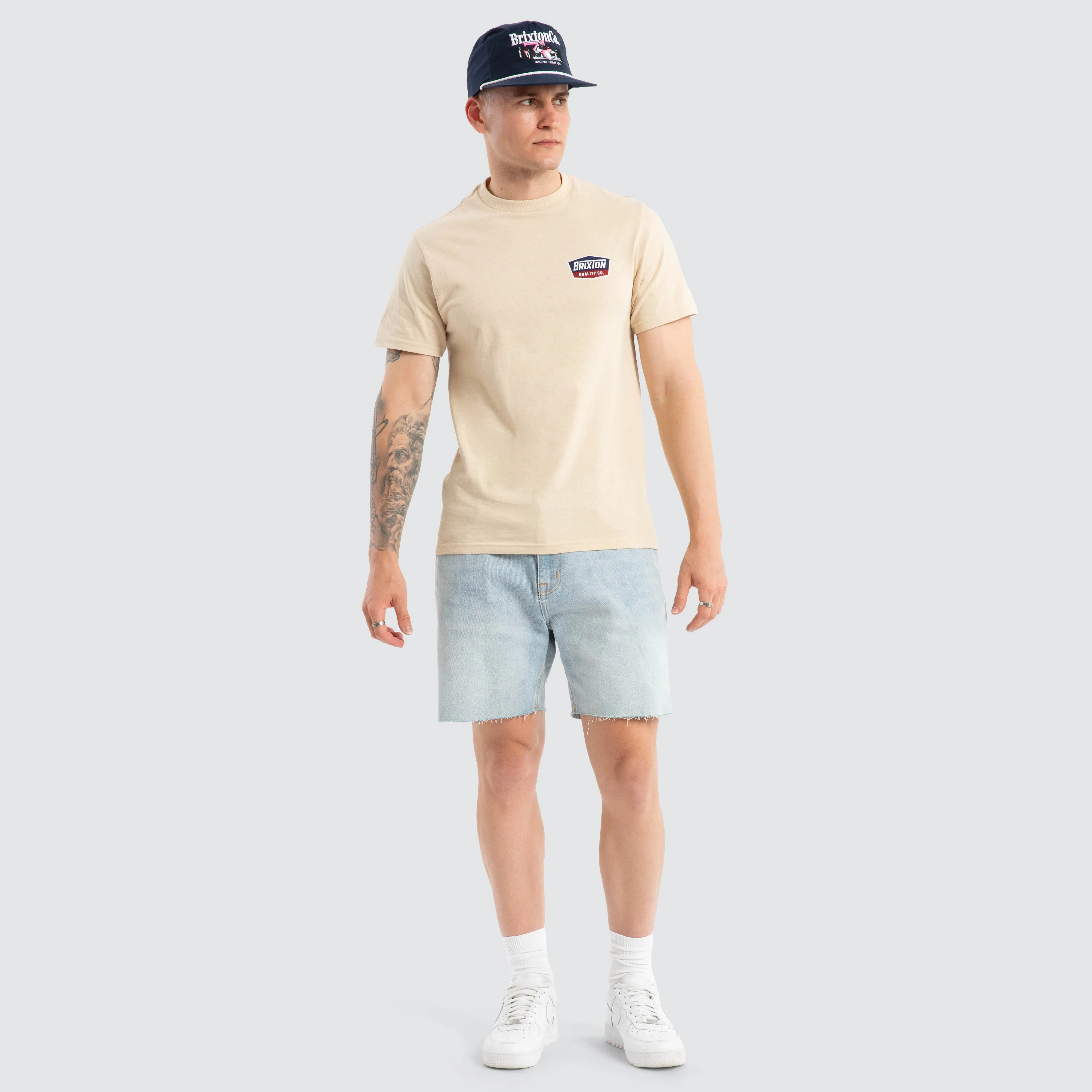 Regal Standard Tee Cream / Navy sold by Neverland product image thumbnail 2