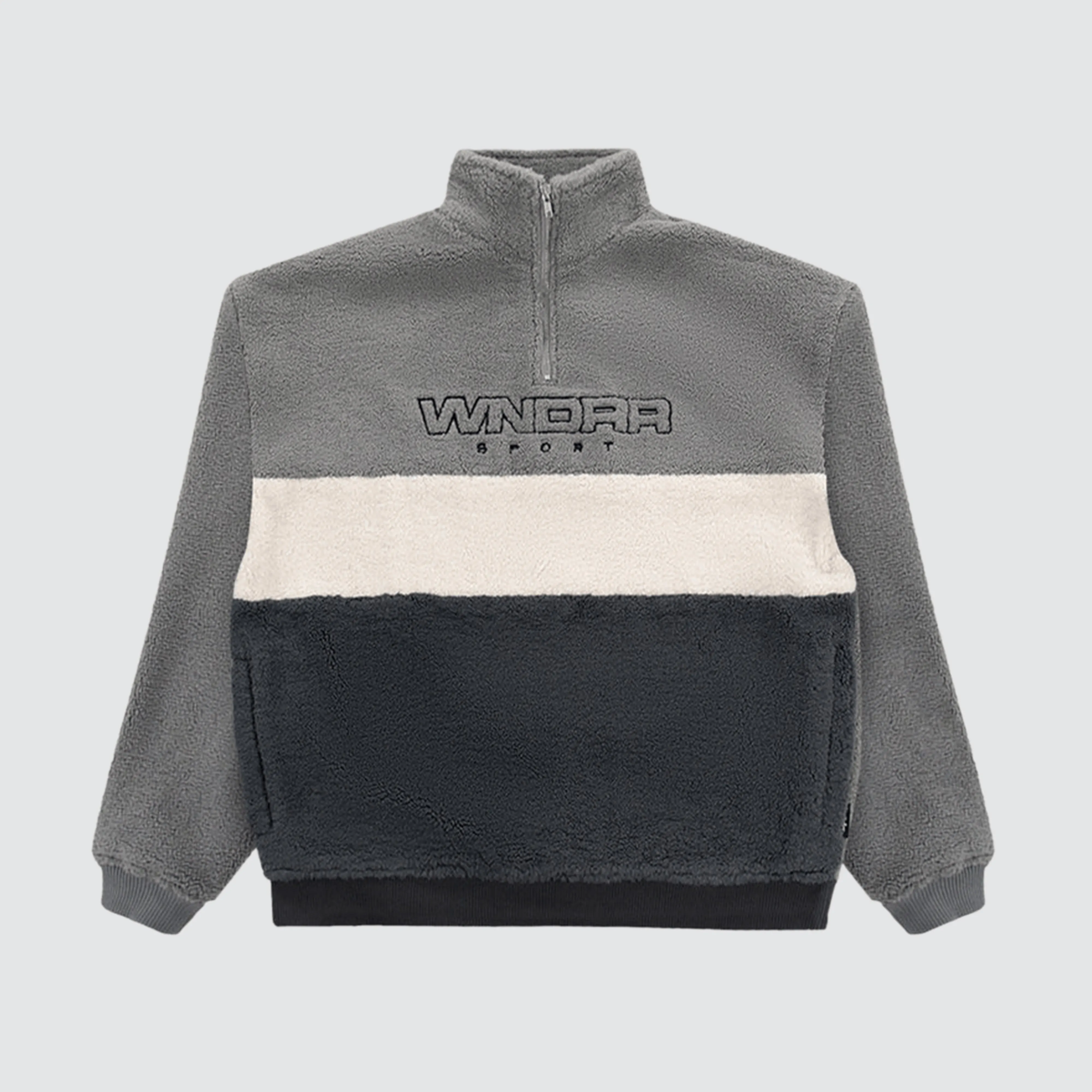 Starter 1/4 Zip Polar Fleece Grey sold by Neverland