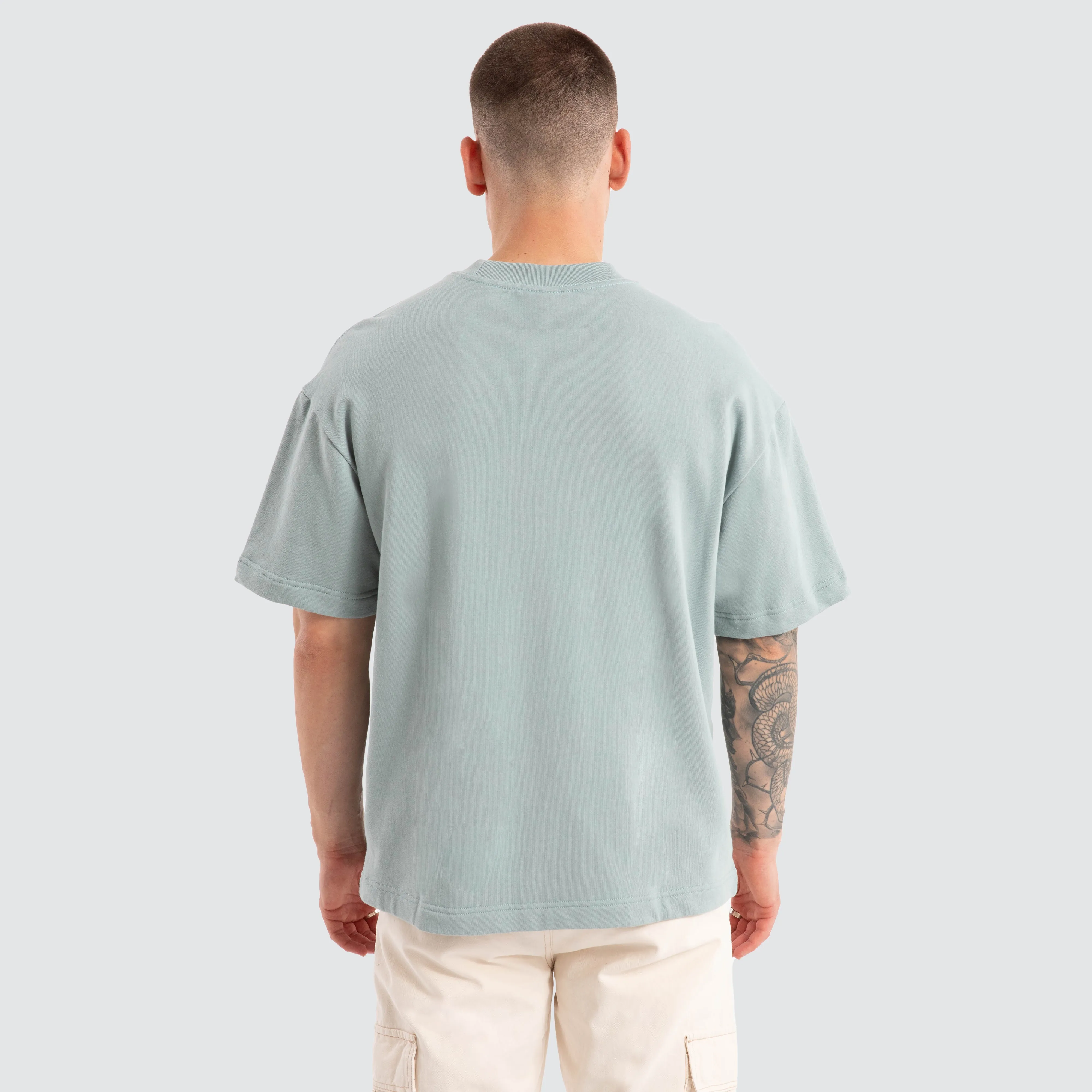 College Loopback Street Tee Slate sold by Neverland product image thumbnail 2