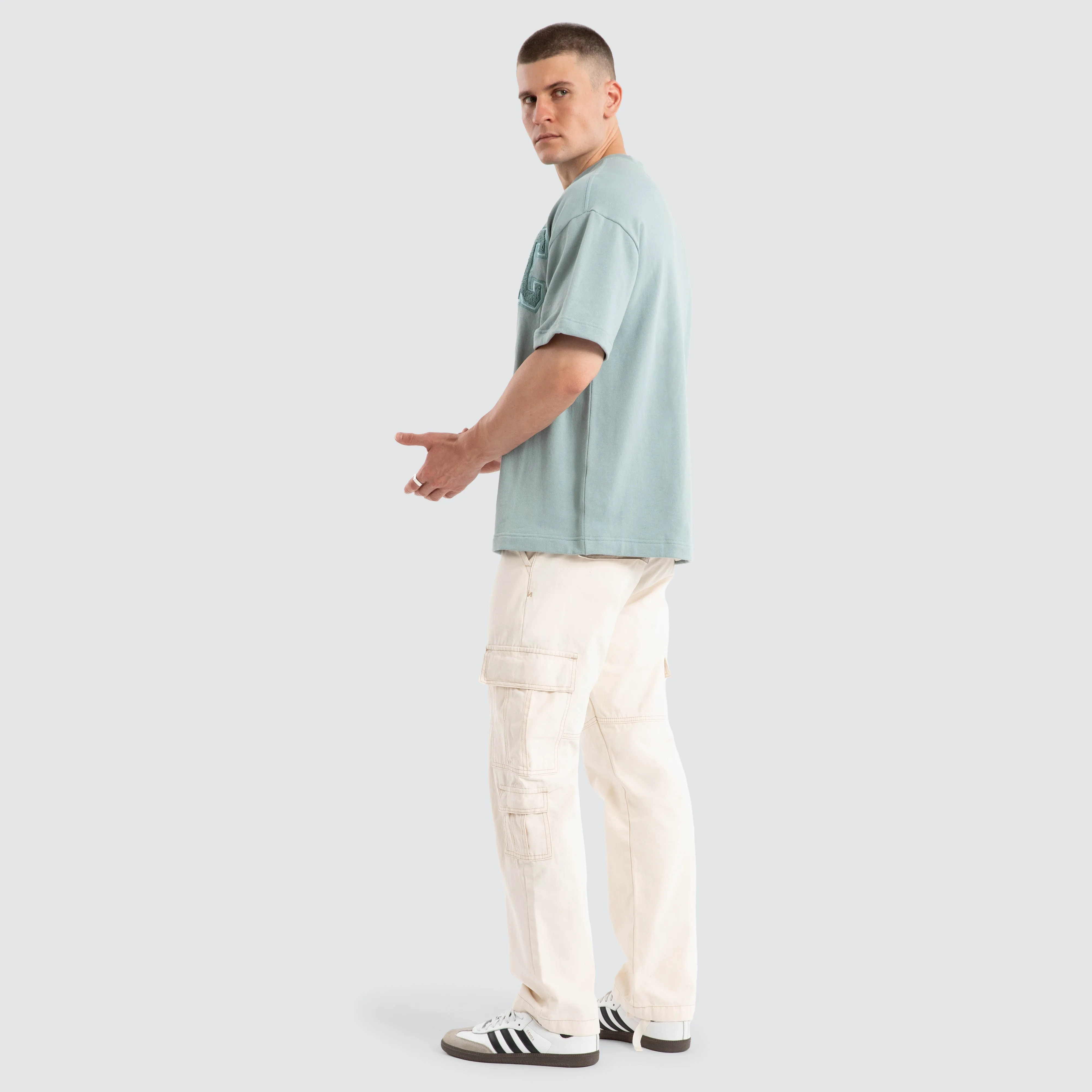 College Loopback Street Tee Slate sold by Neverland product image thumbnail 4