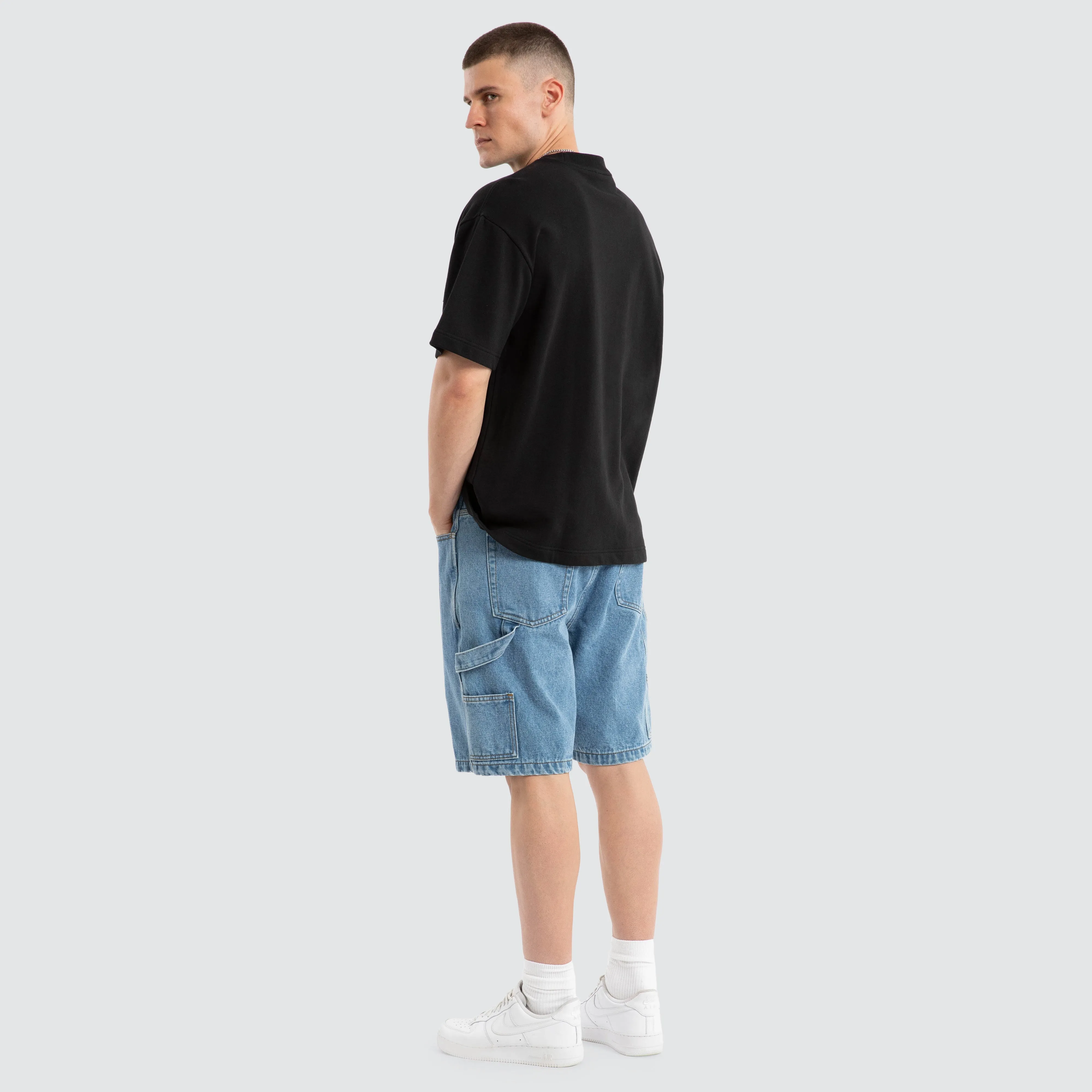 College Loopback Street Tee Jet Black sold by Neverland product image thumbnail 4