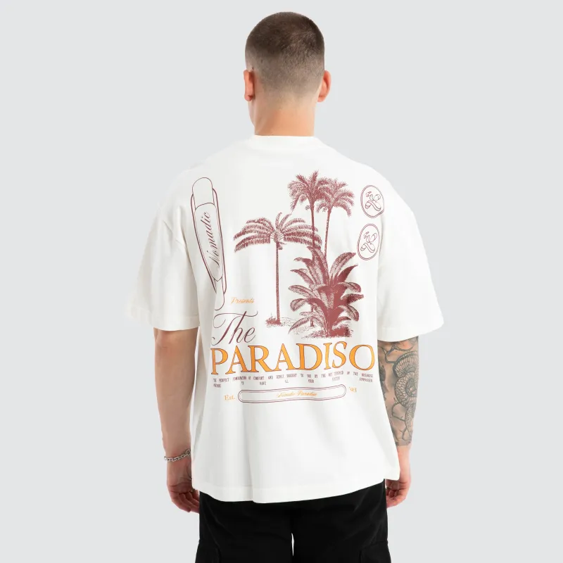 Paradiso Street Tee Natural White sold by Neverland