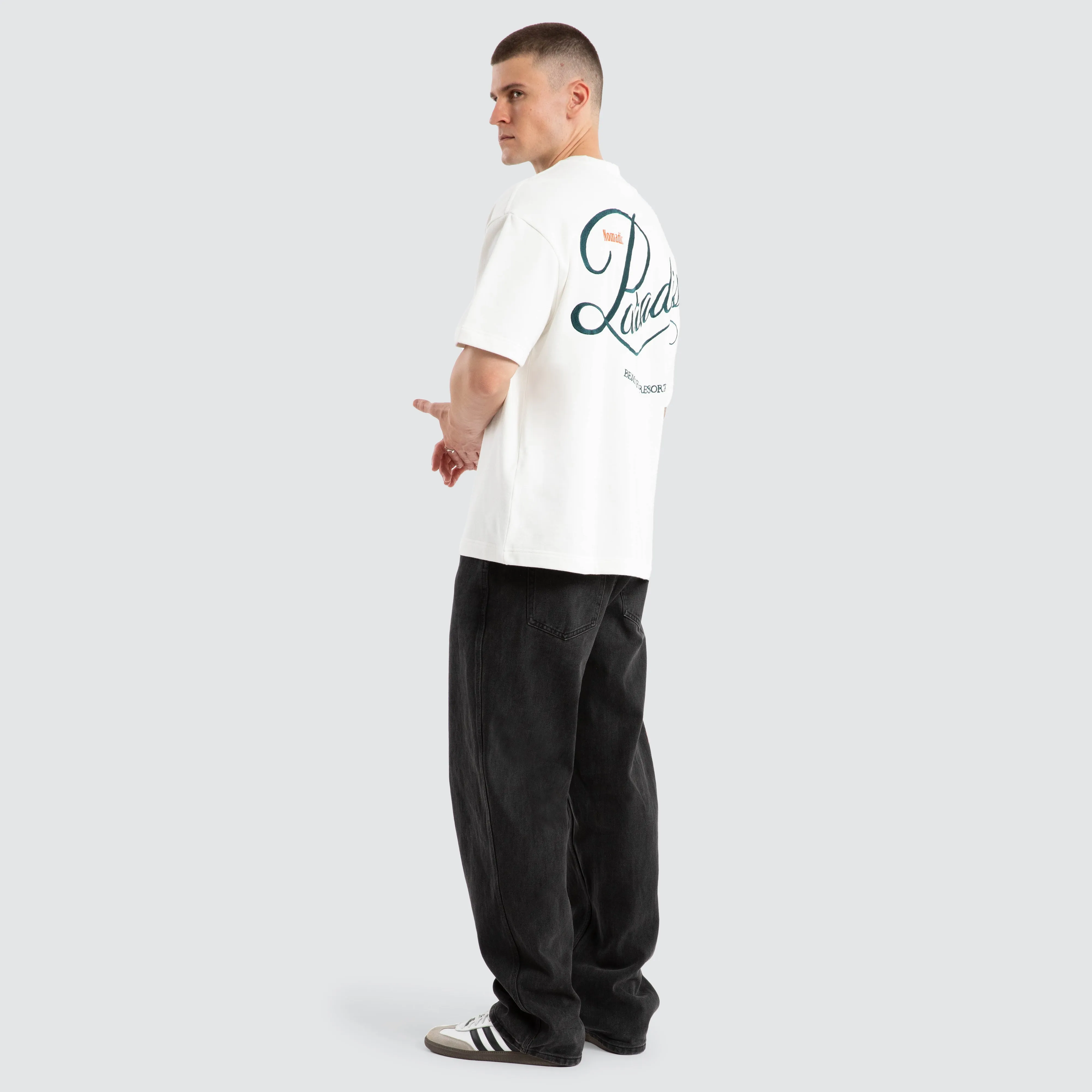 Burleigh Loopback Street Tee Natural White sold by Neverland product image thumbnail 3