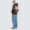 Hotel Oversized Hoodie Chocolate Brown sold by Neverland