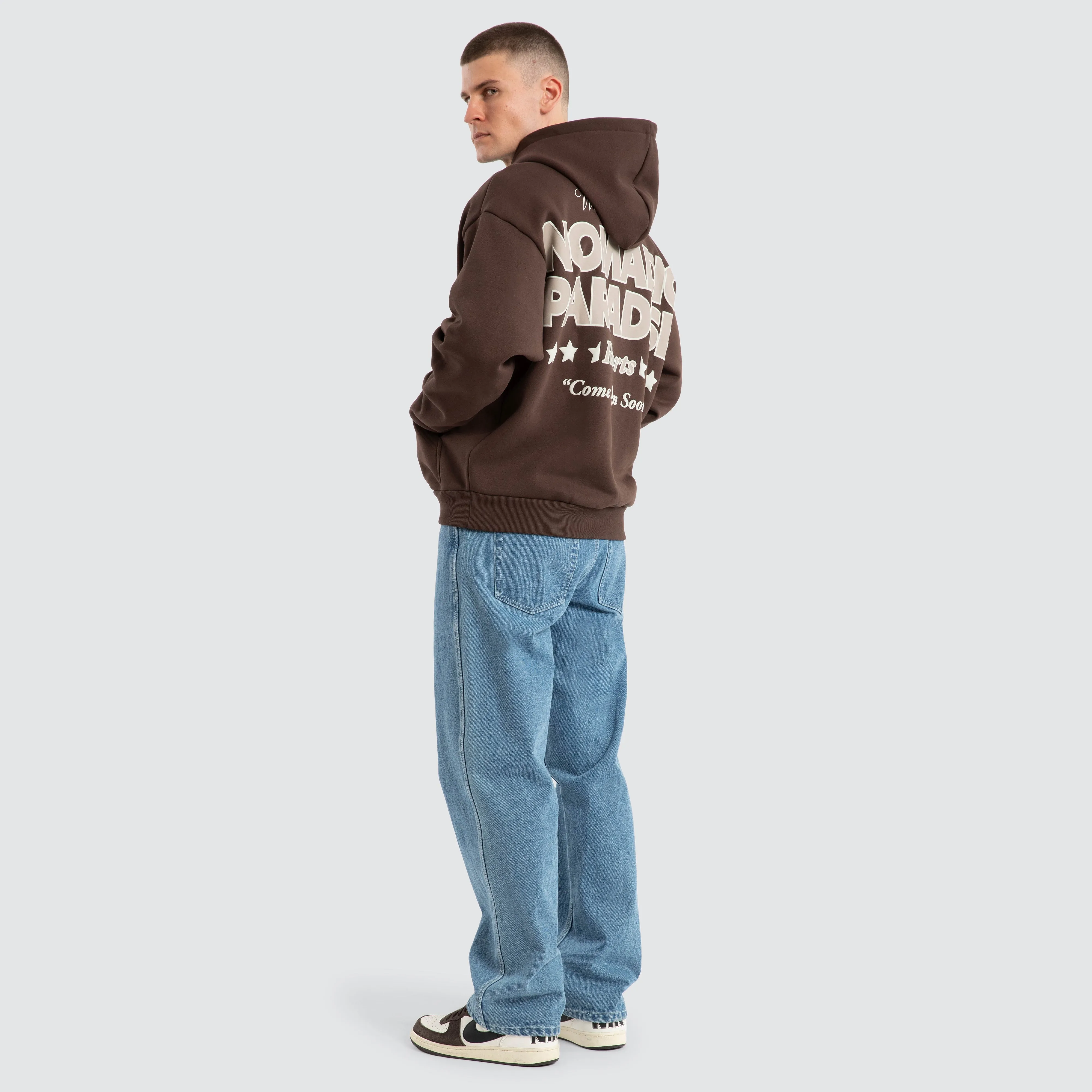 Hotel Oversized Hoodie Chocolate Brown sold by Neverland product image thumbnail 4